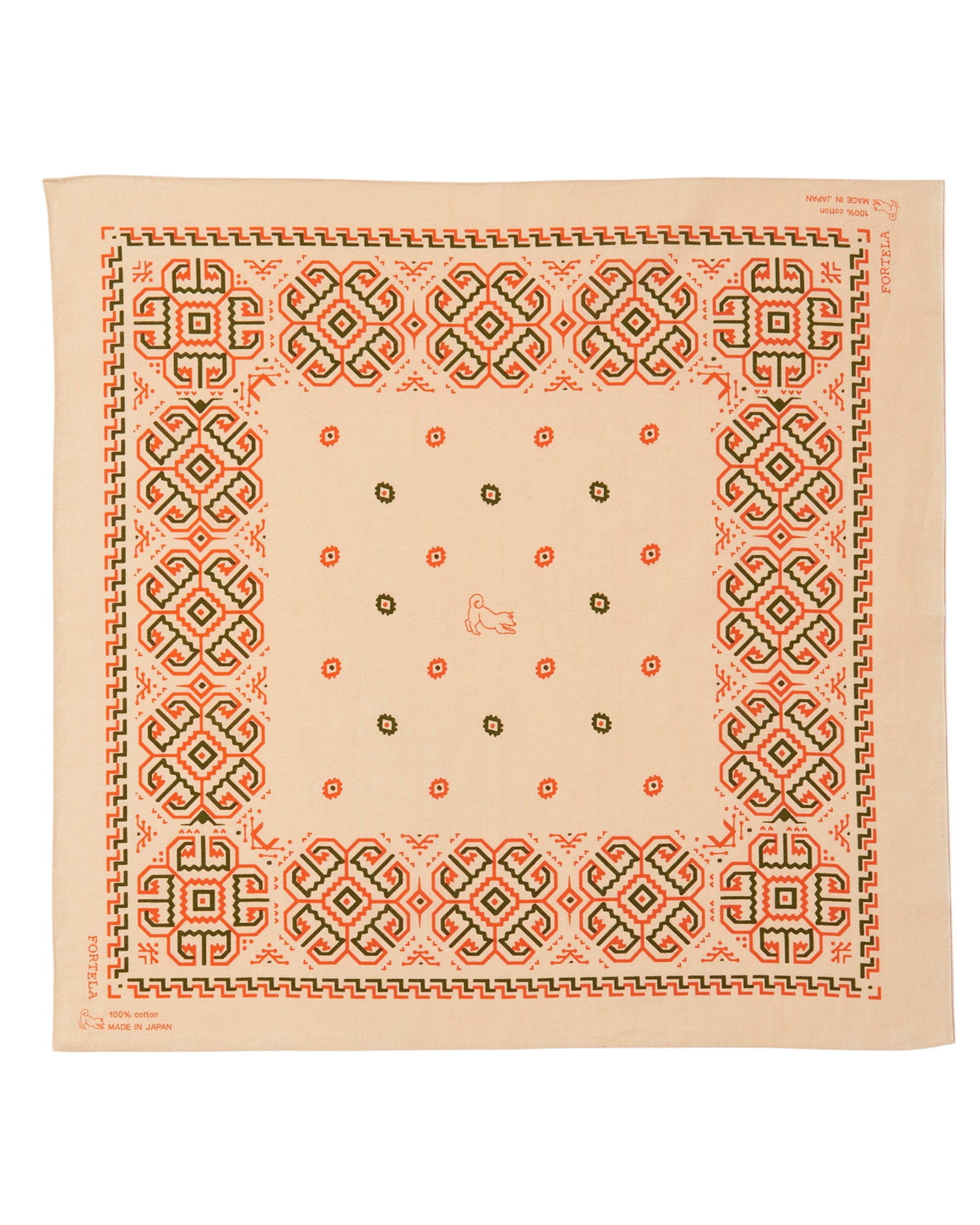 Bandana In Cotone con Stampa "Ikara"