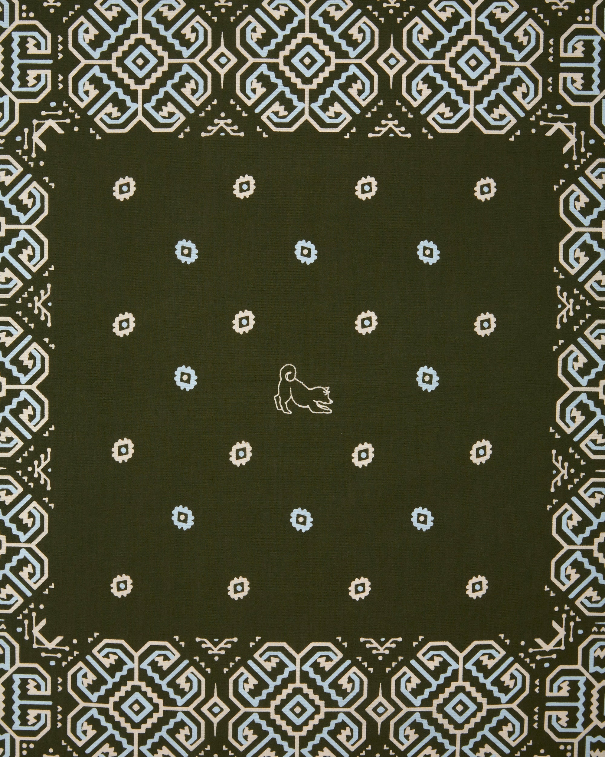 Bandana In Cotone con Stampa "Ikara"