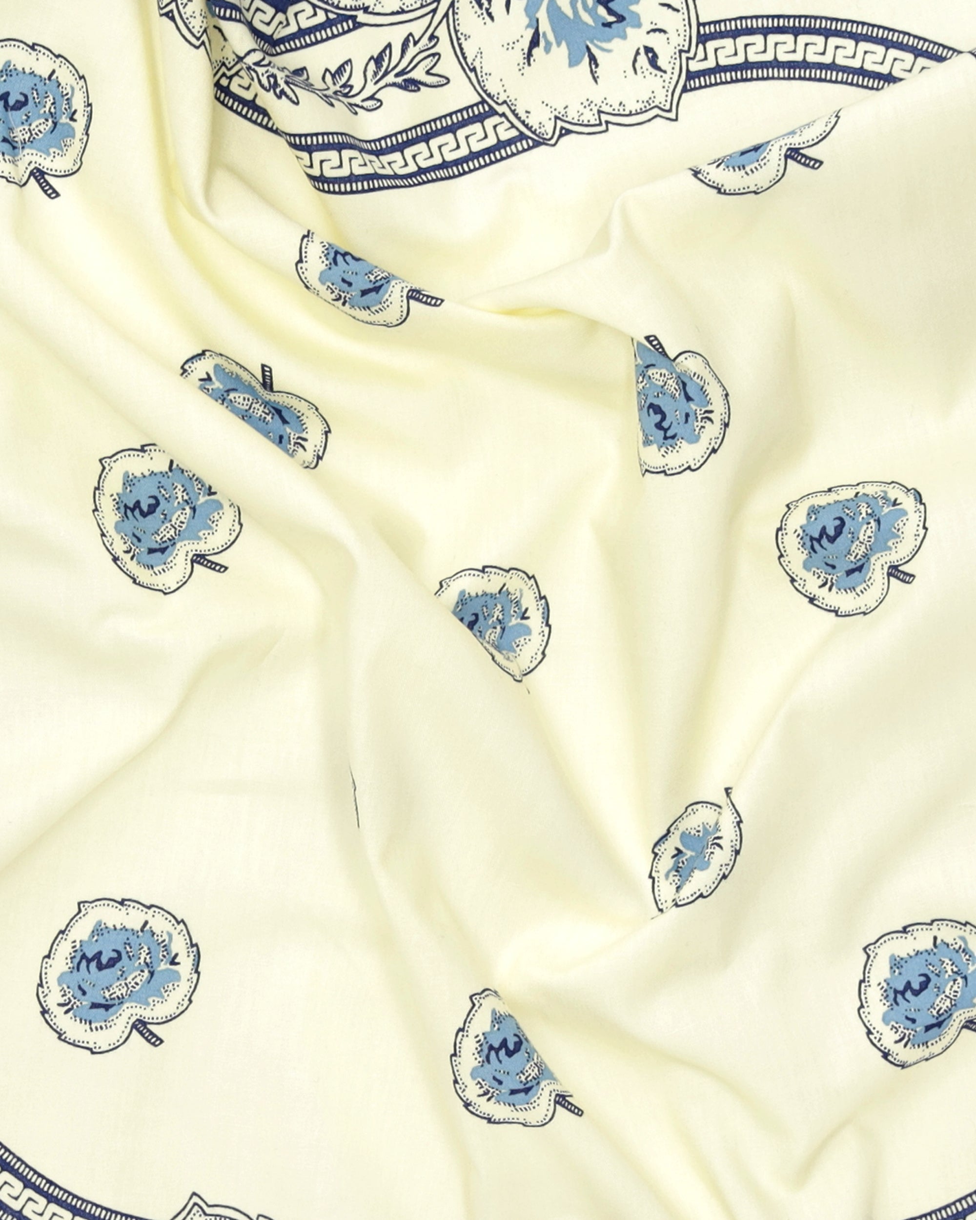 Bandana In Cotone con Stampa Floreale