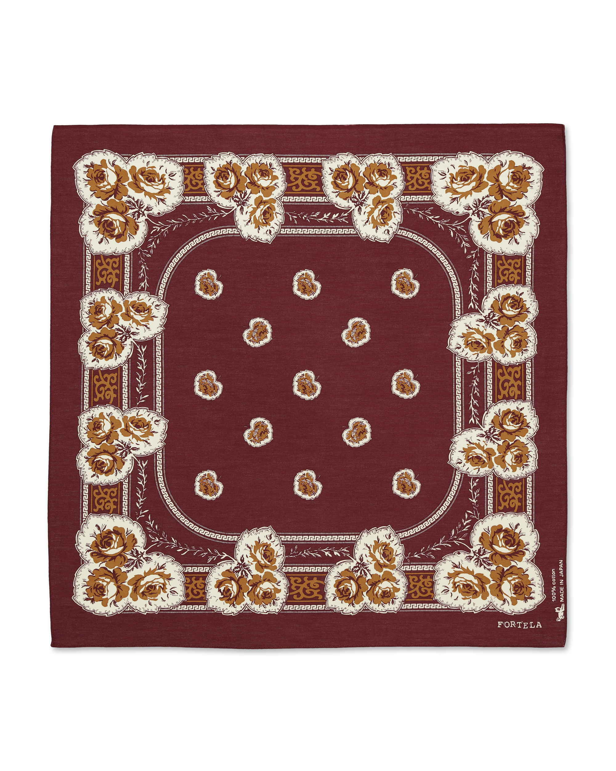 Bandana In Cotone con Stampa Floreale