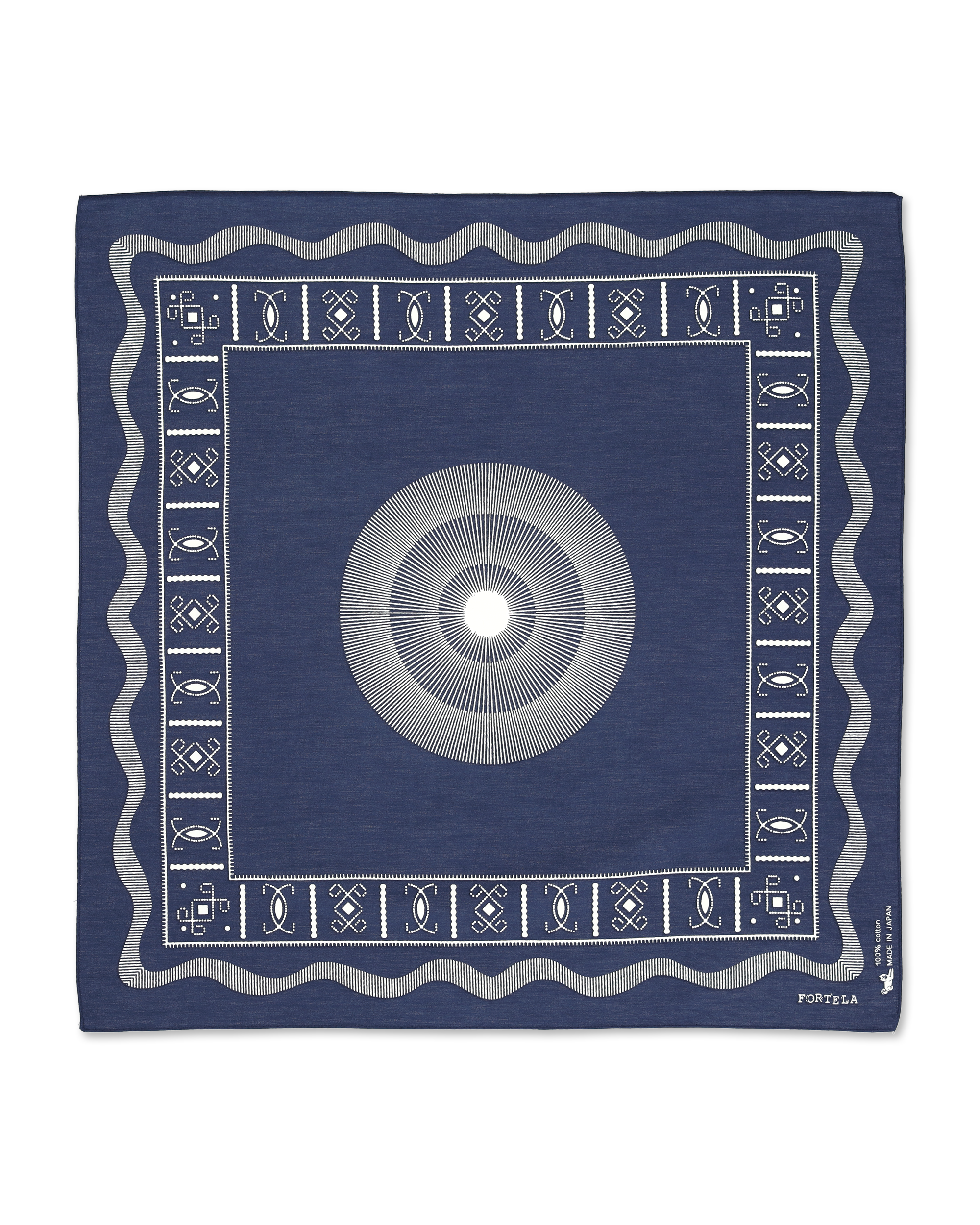 Bandana In Cotone con Stampa "Circle"