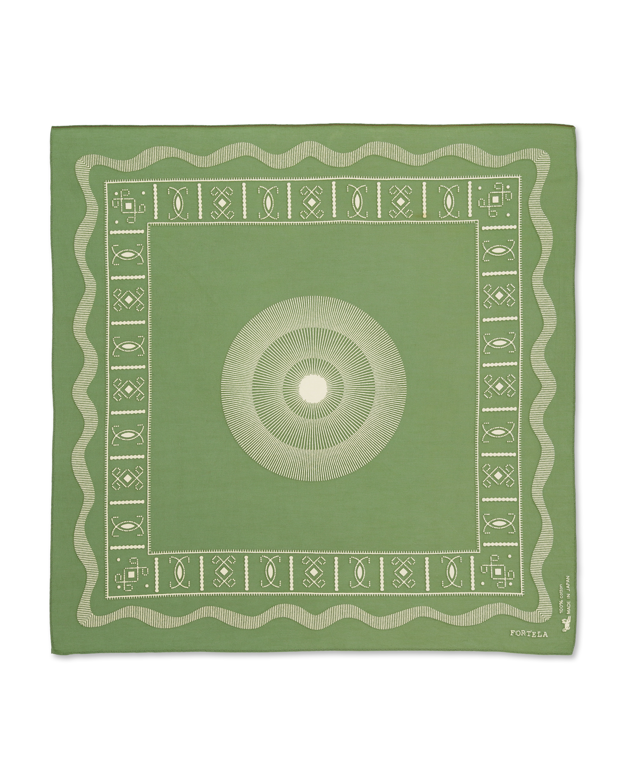 Bandana In Cotone con Stampa "Circle"