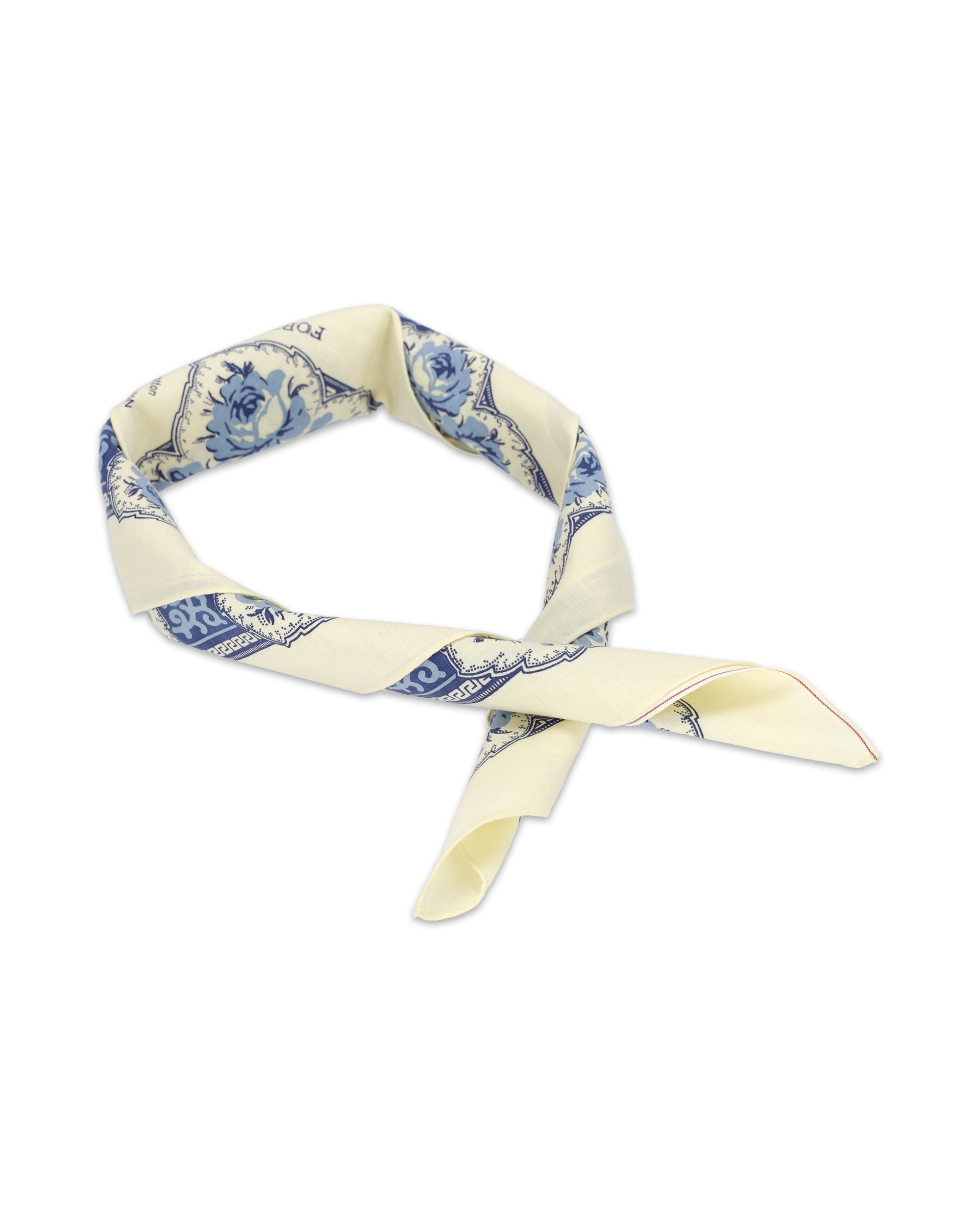 Bandana In Cotone con Stampa Floreale