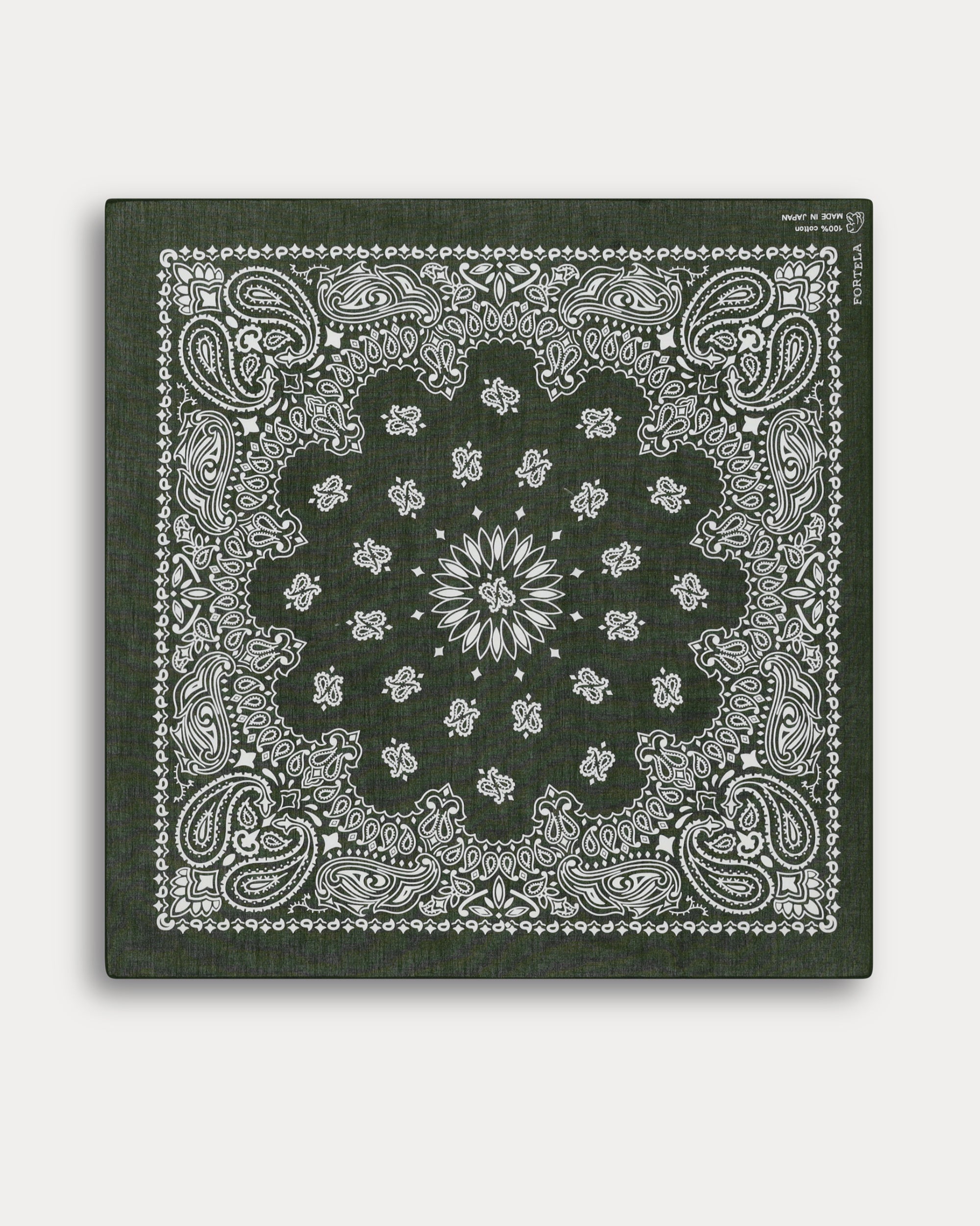 Bandana In Cotone con Stampa "Paisley"