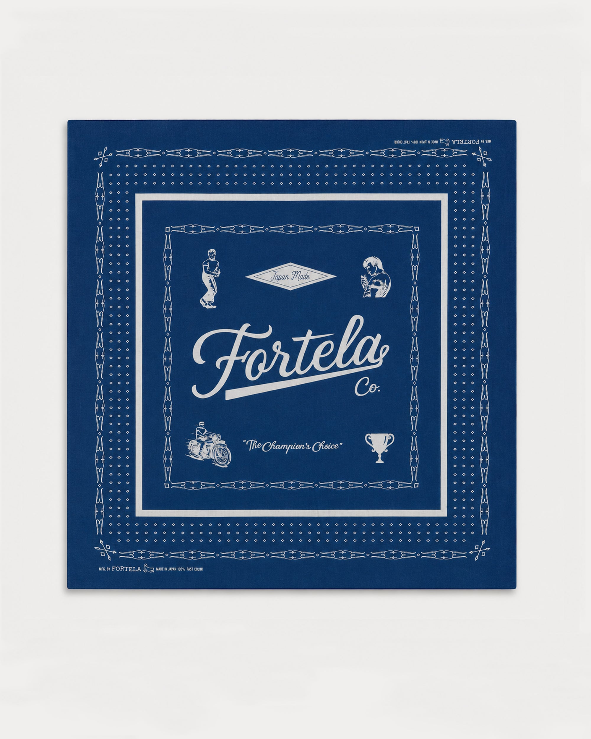 Cotton Bandana with Logo Print