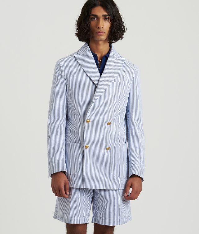 Beachshort Bermuda In Cotone Con Pences