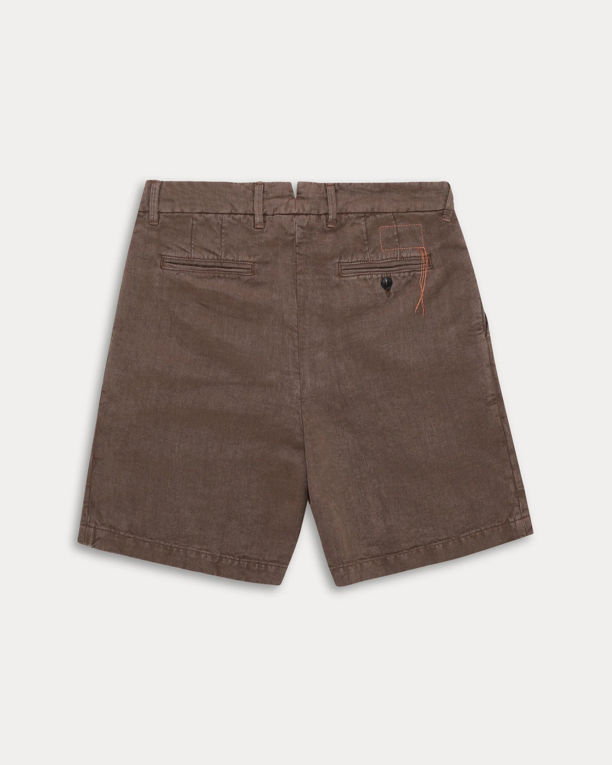 Beachshort Bermuda In Lino Con Pences