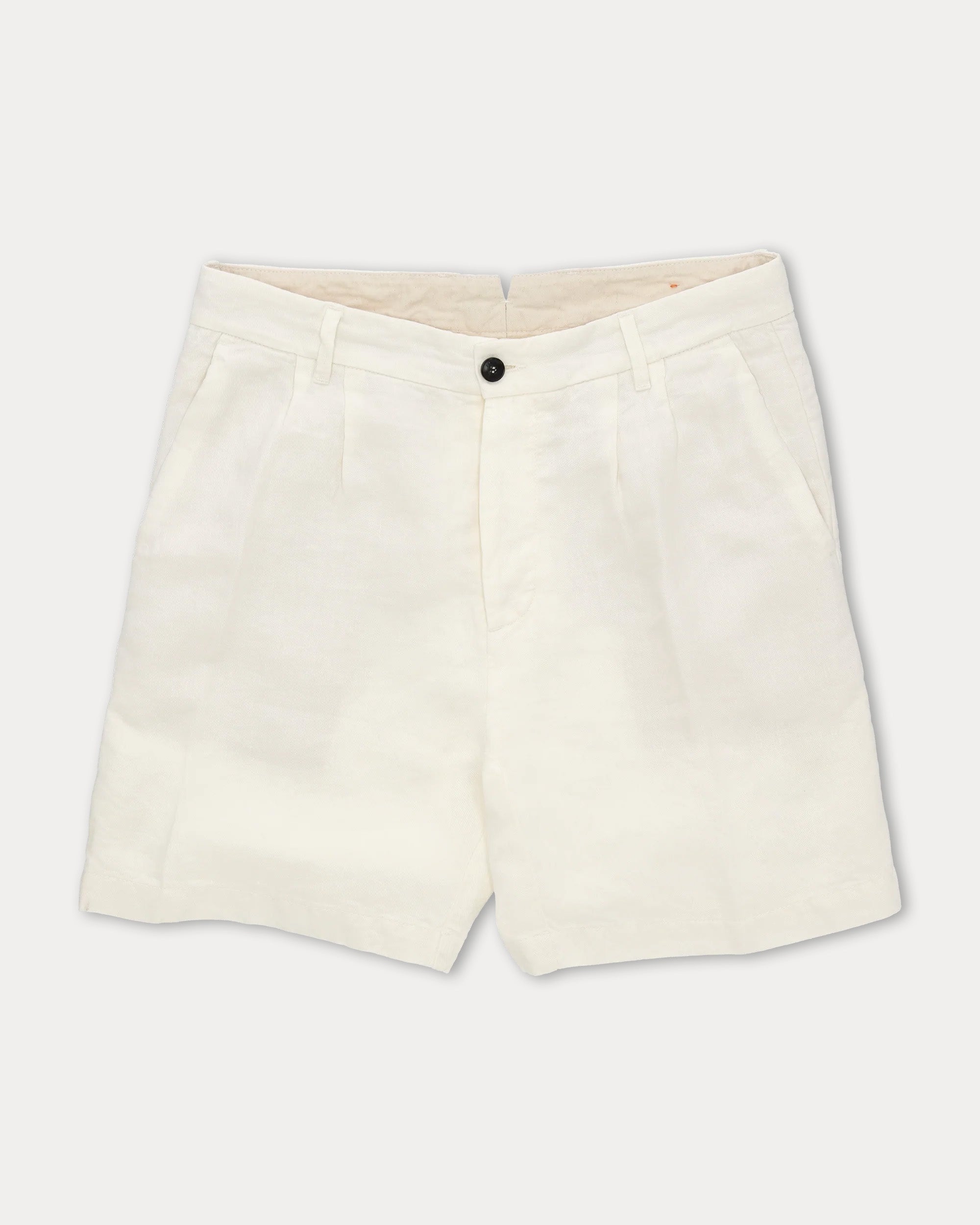 Beachshort Bermuda In Lino Con Pences