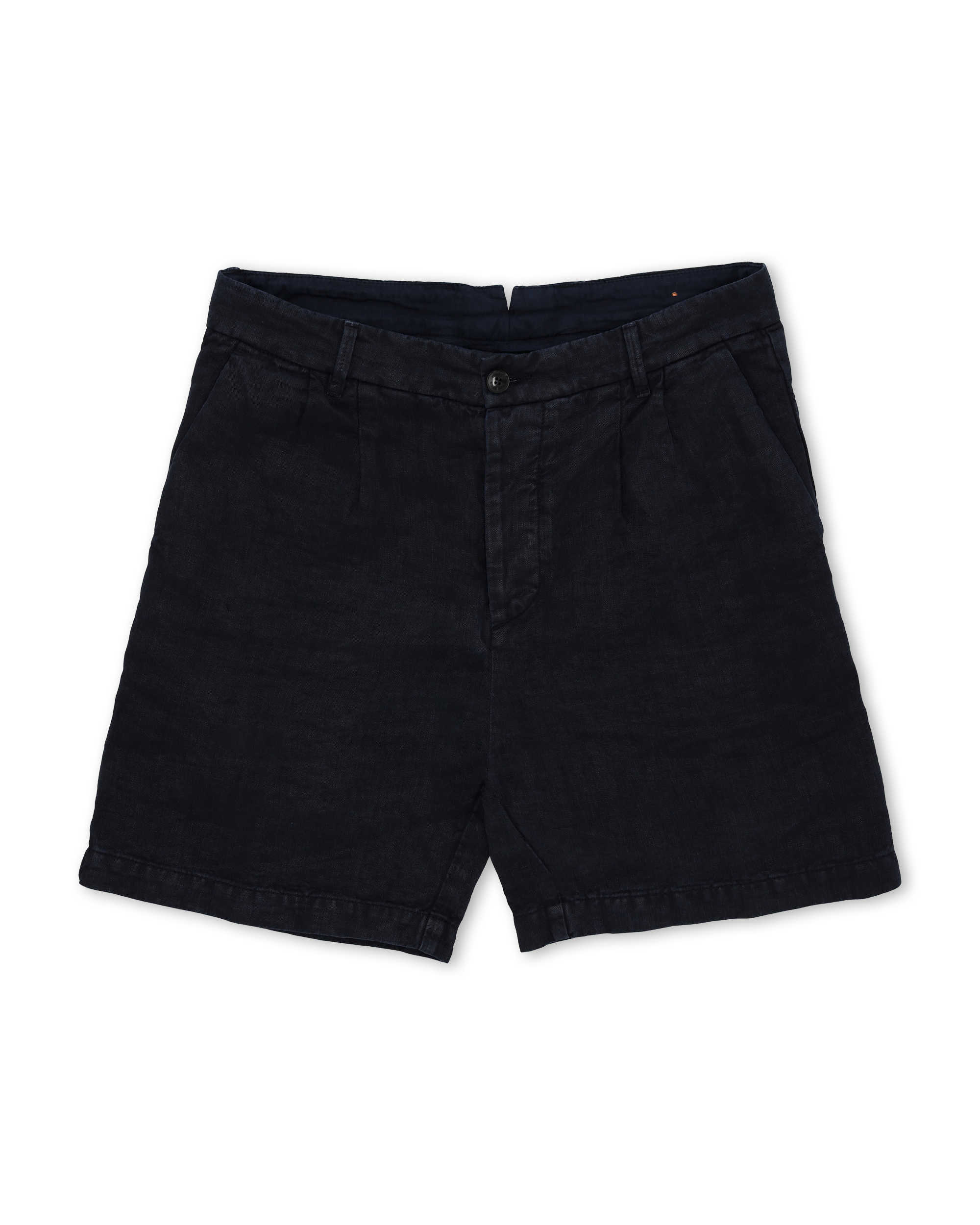 Beachshort Bermuda In Lino Con Pences