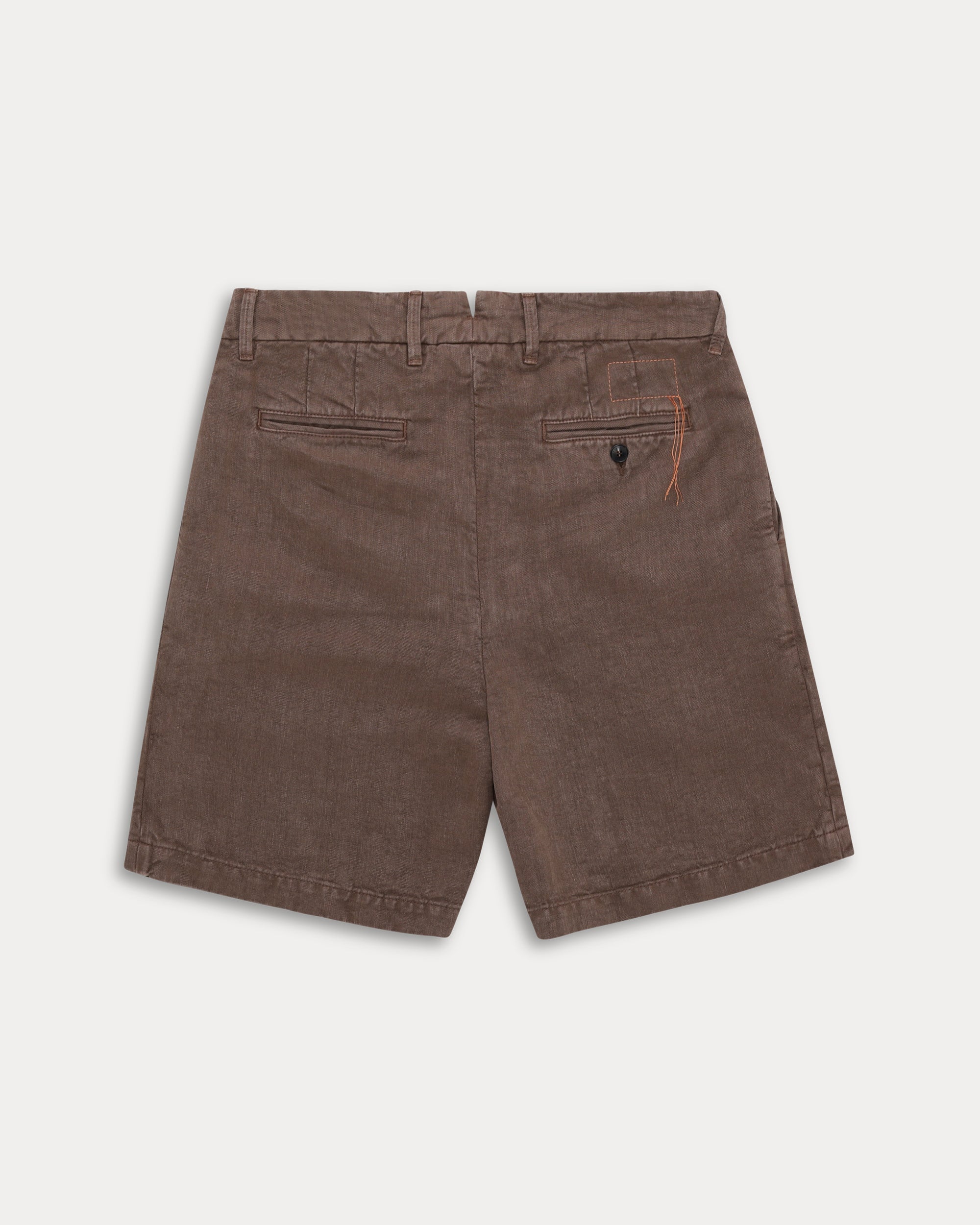 Beachshort Bermuda In Lino Con Pences