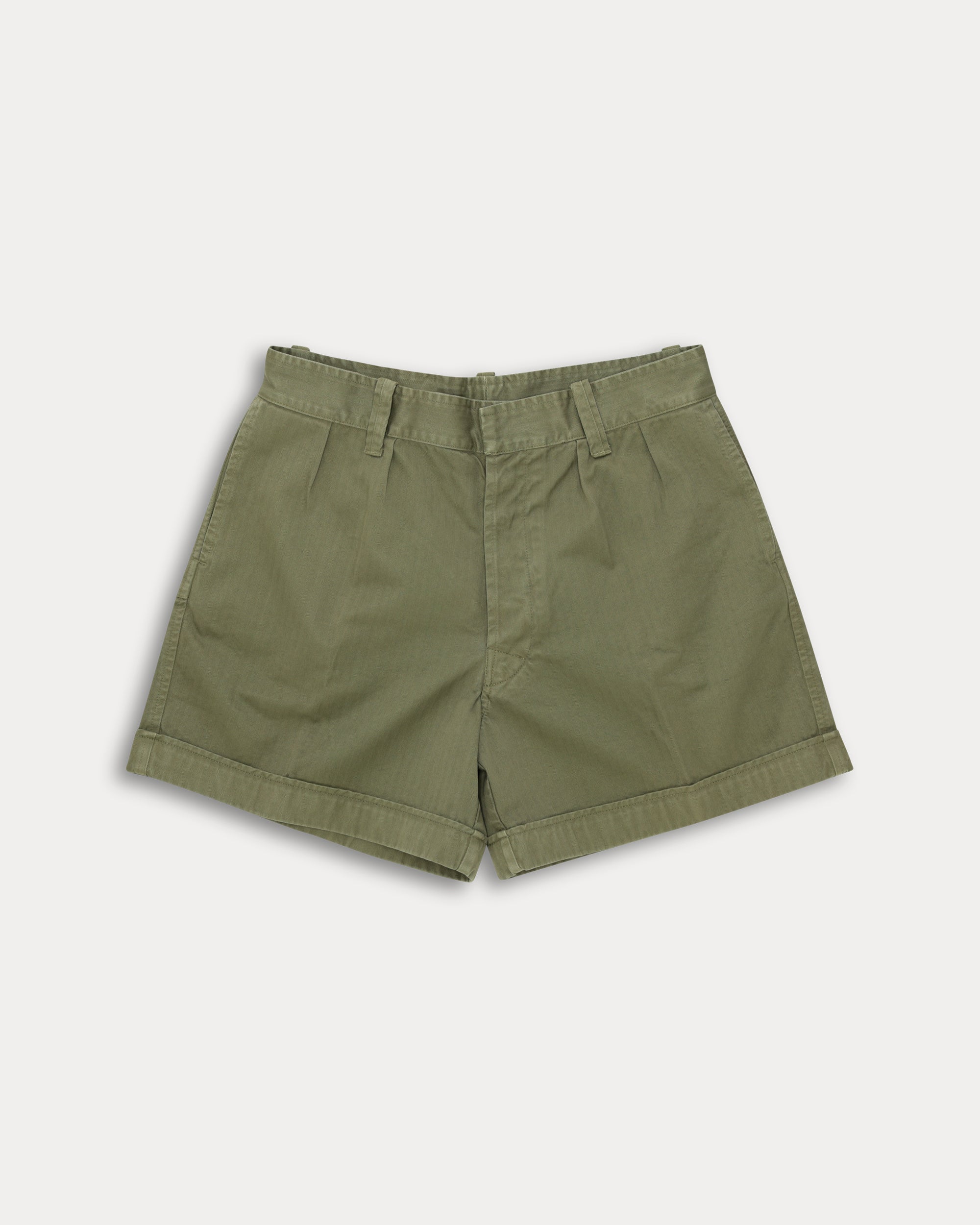 Bedford Cotton Herringbone Bermuda Shorts