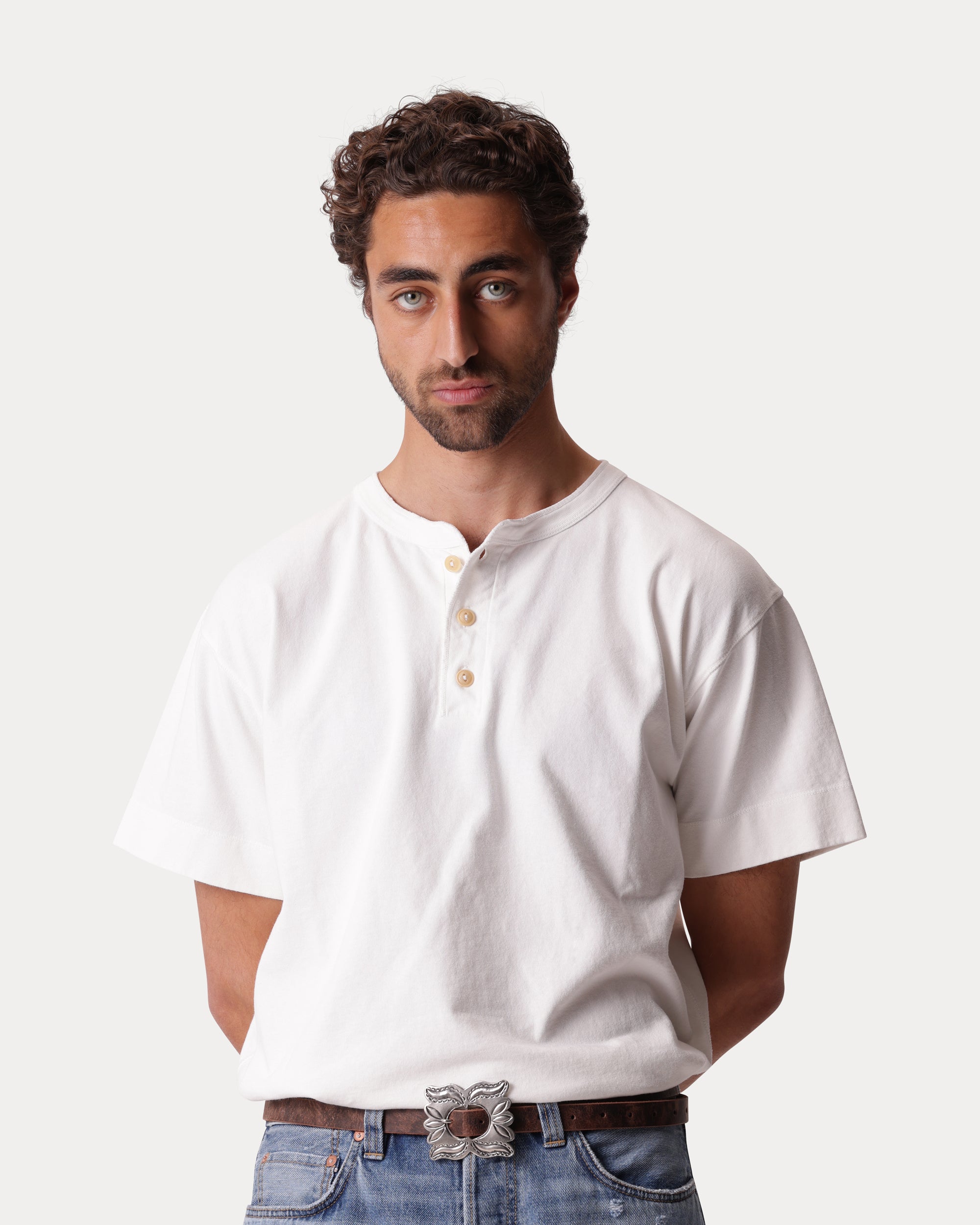 Bliss T-shirt Serafino in Cotone