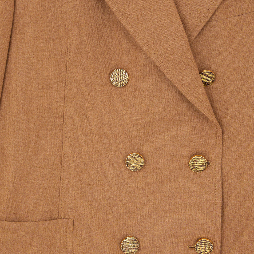 Bobbie Giacca Classica Doppiopetto In Flanella