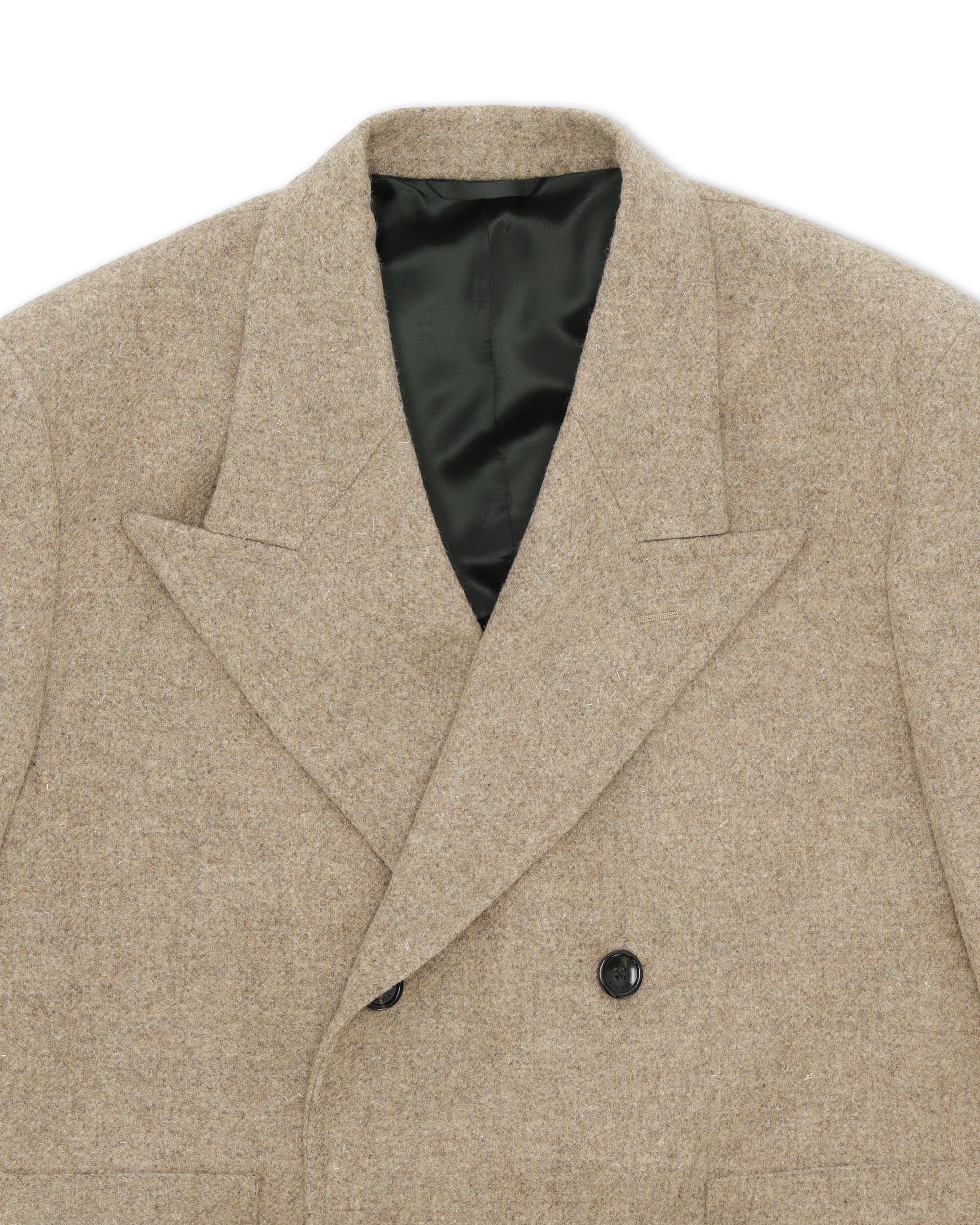 Bogart Cappotto Doppiopetto In Herringbone di Lana
