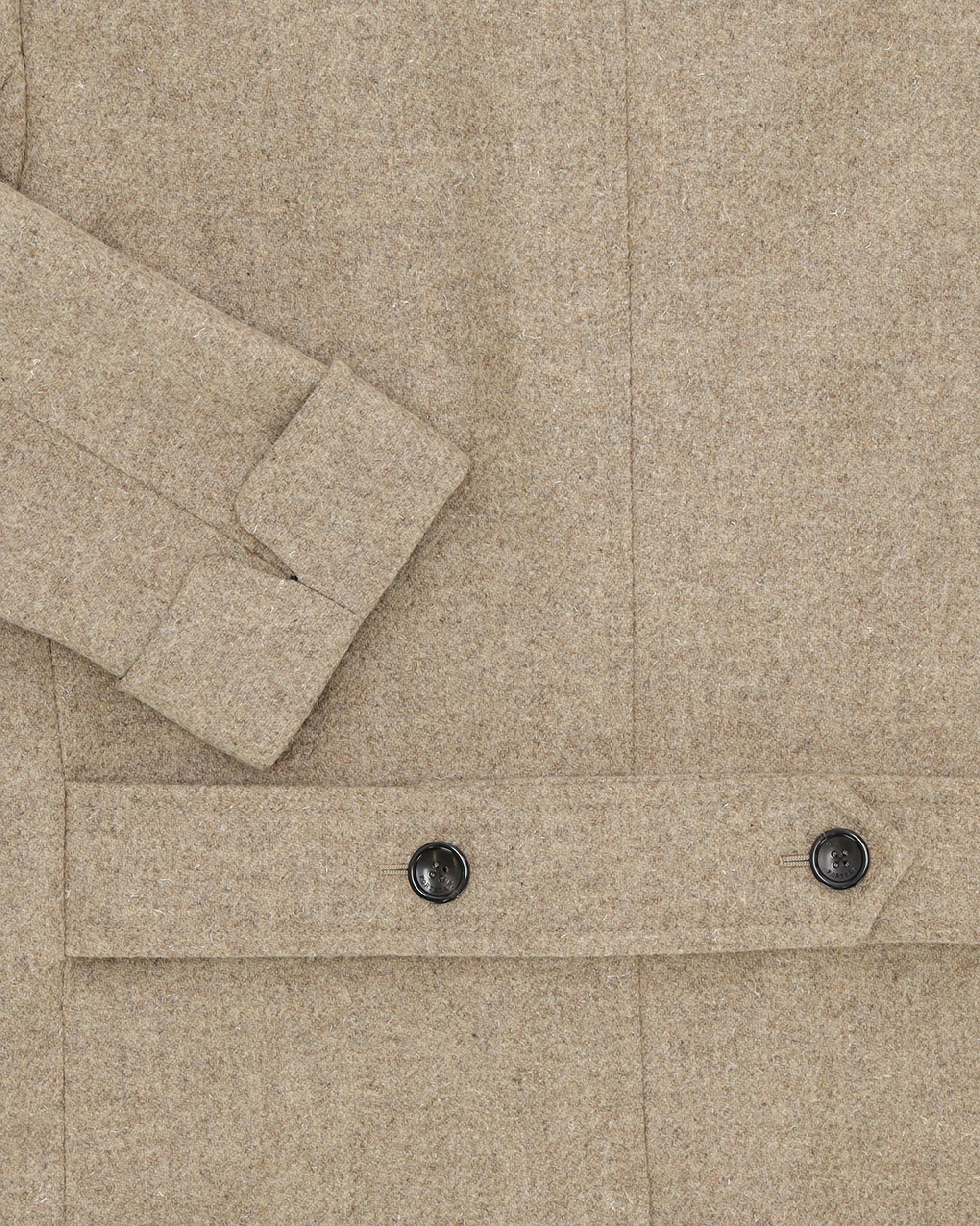 Bogart Cappotto Doppiopetto In Herringbone di Lana