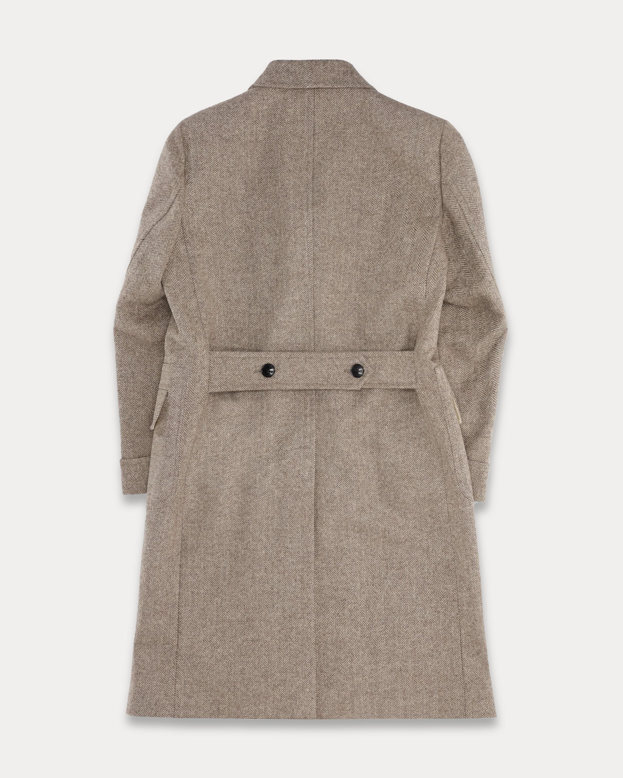 Bogart Cappotto Doppiopetto In Herringbone di Lana