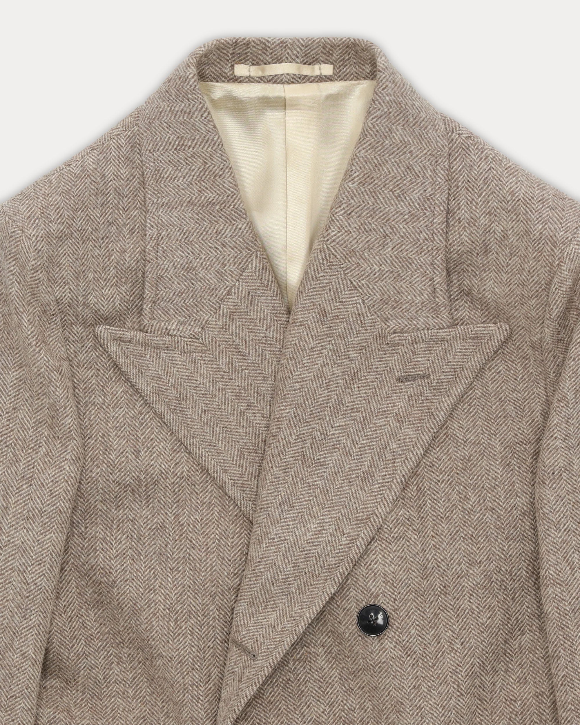 Bogart Cappotto Doppiopetto In Herringbone di Lana