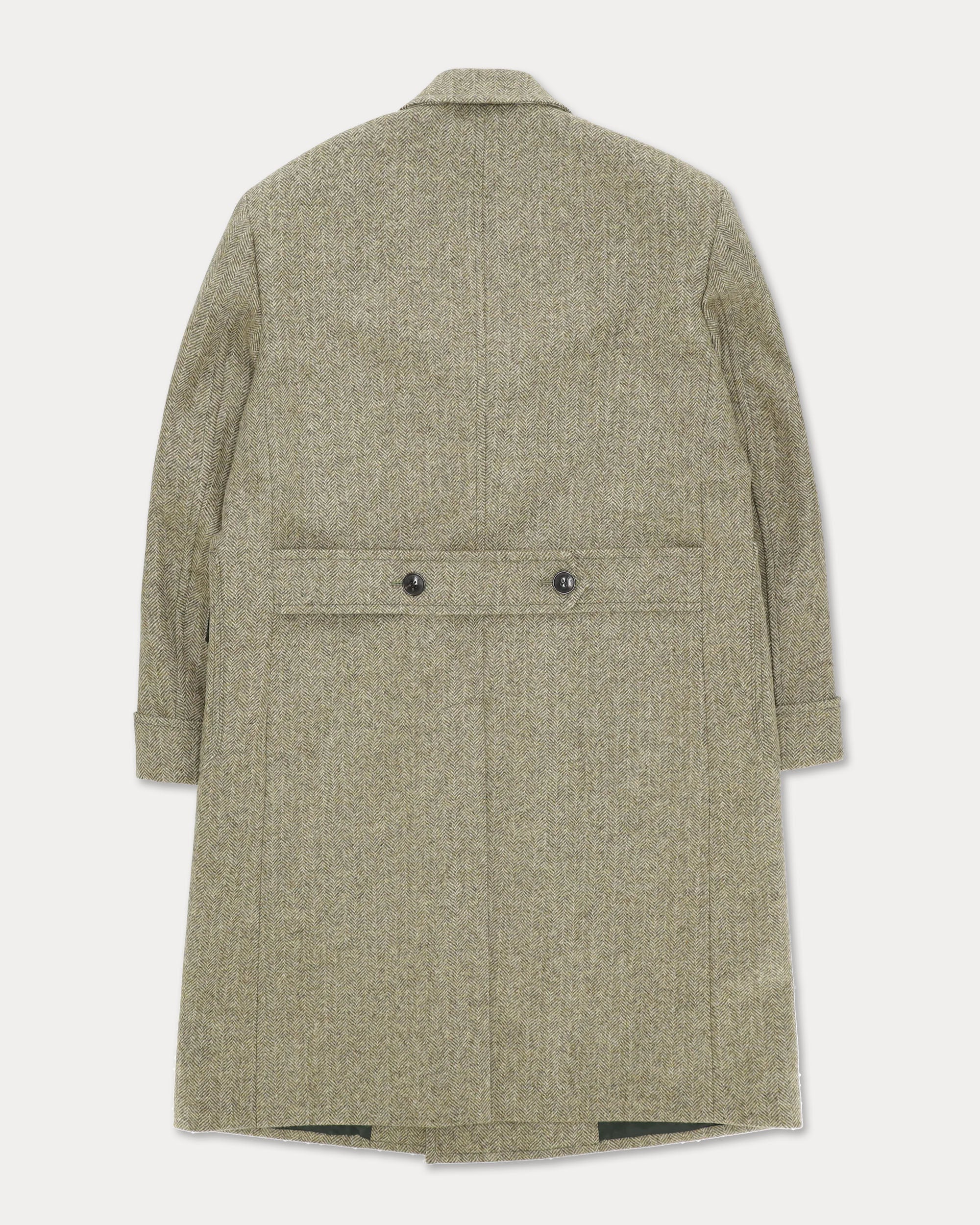 Bogart Double-Breasted Wool Herringbone Coat