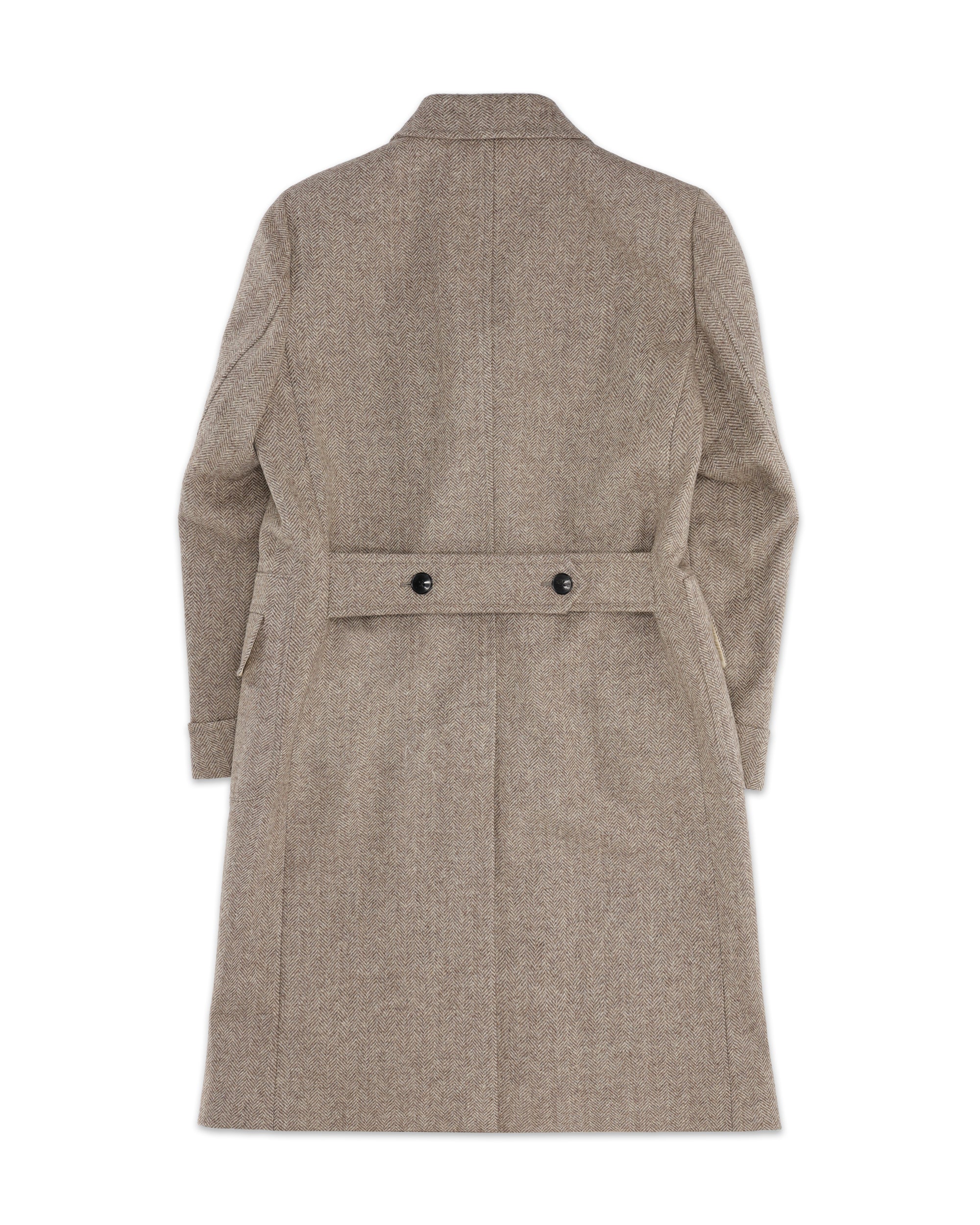 Bogart Cappotto Doppiopetto In Herringbone di Lana