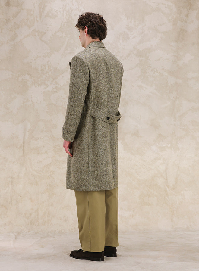 Bogart Wool Herringbone Double-breasted Coat