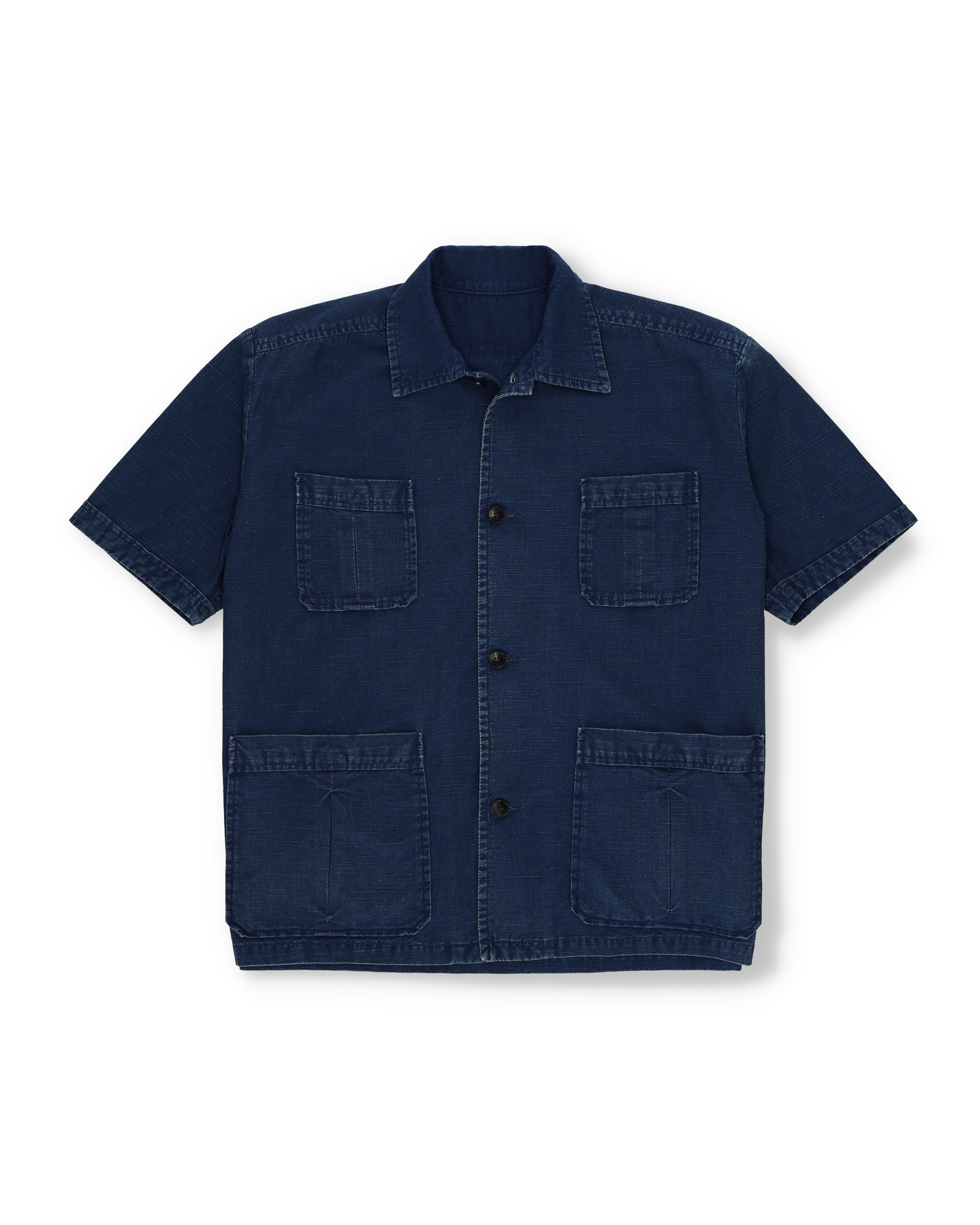 Bohem Camicia In Denim Manica Corta