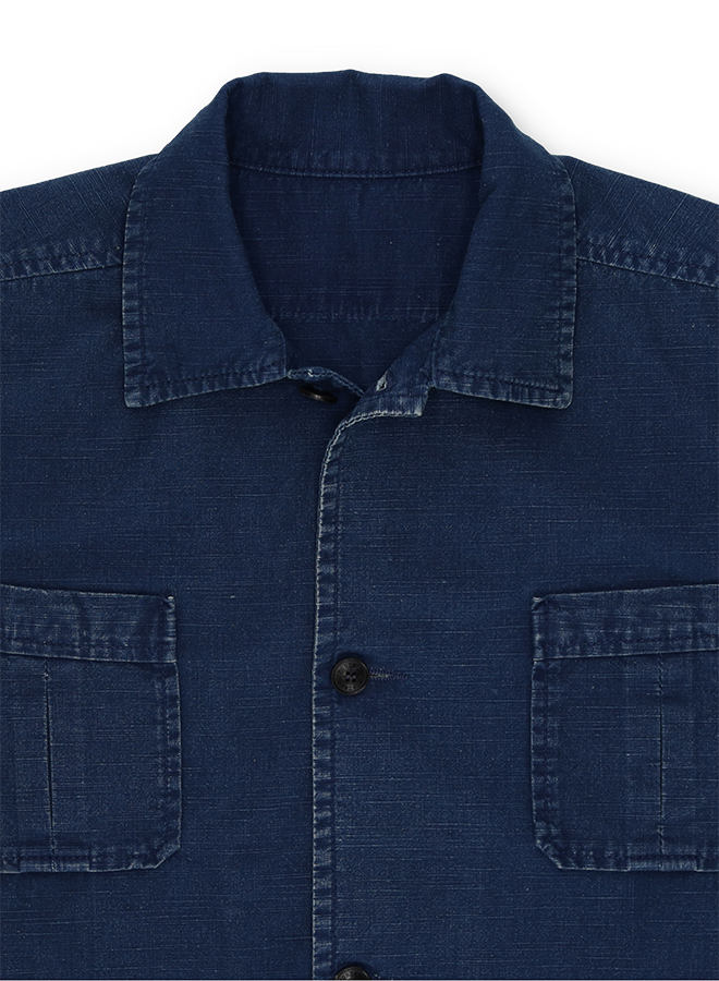Bohem Camicia In Denim Manica Corta