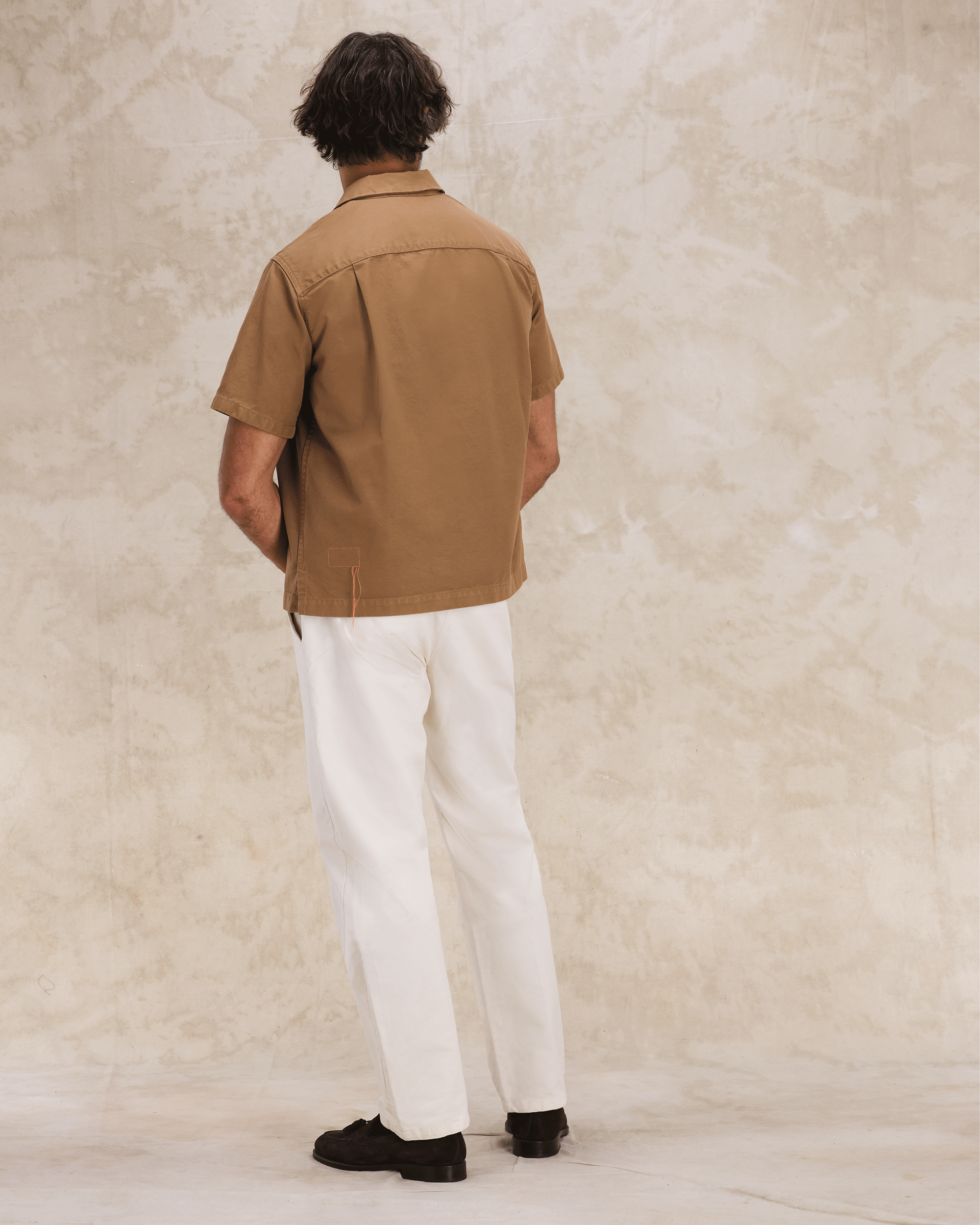 Bowling Camicia In Cotone Manica Corta