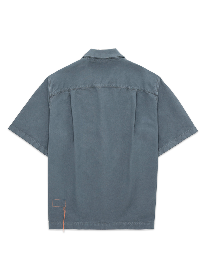 Bowling Camicia In Cotone Manica Corta