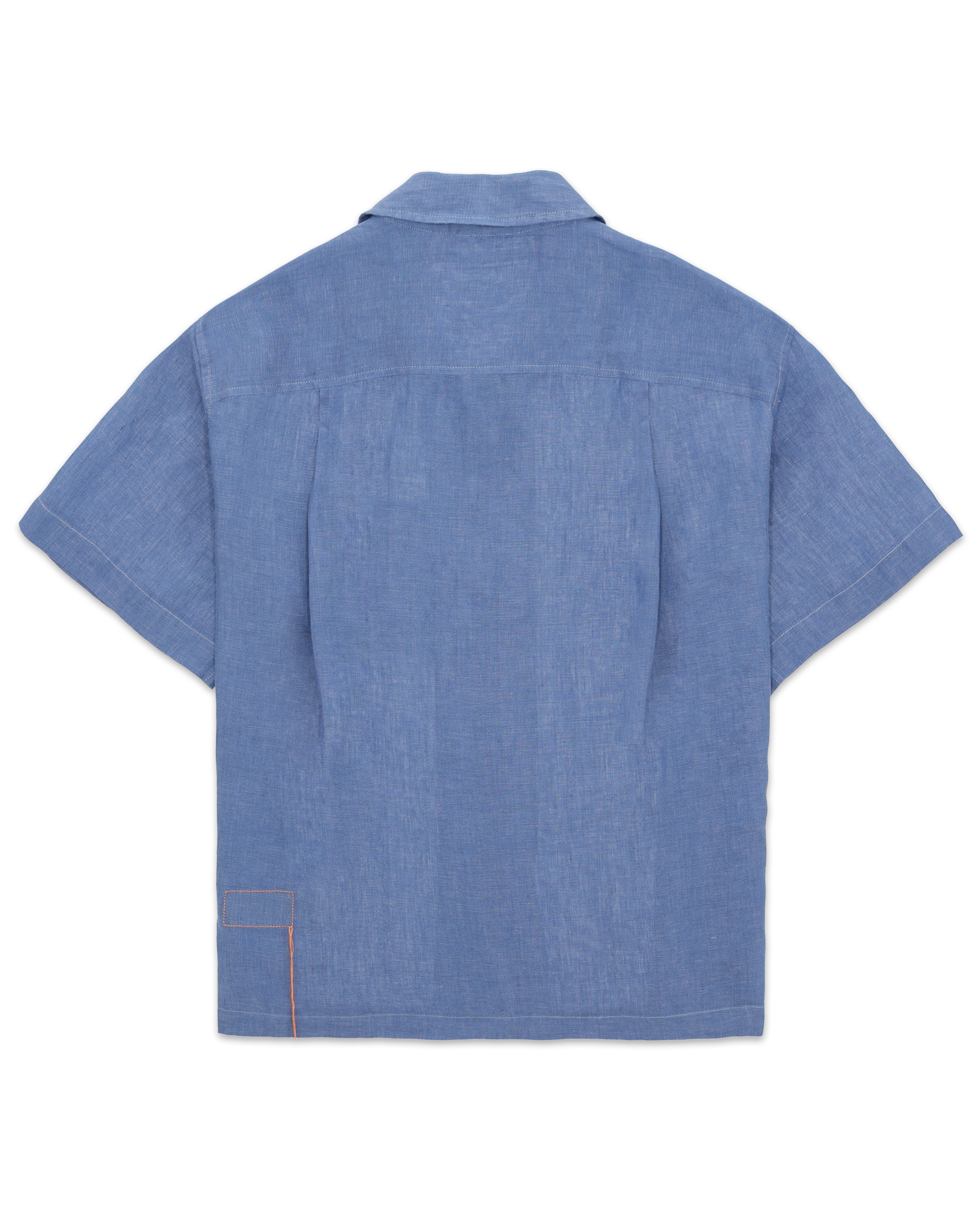 Bowling Camicia In Lino Manica Corta