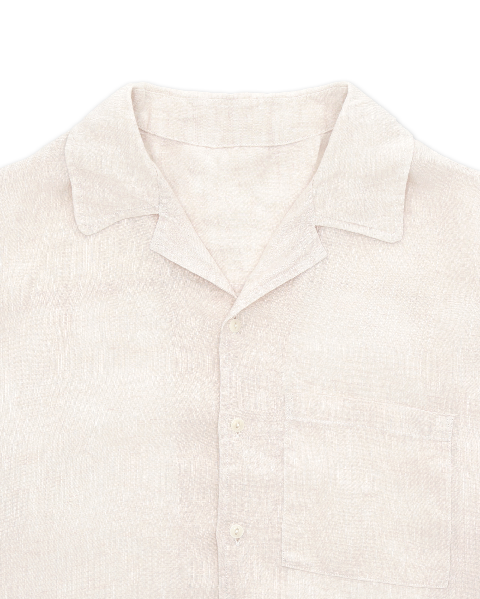 Bowling Camicia In Lino Manica Corta