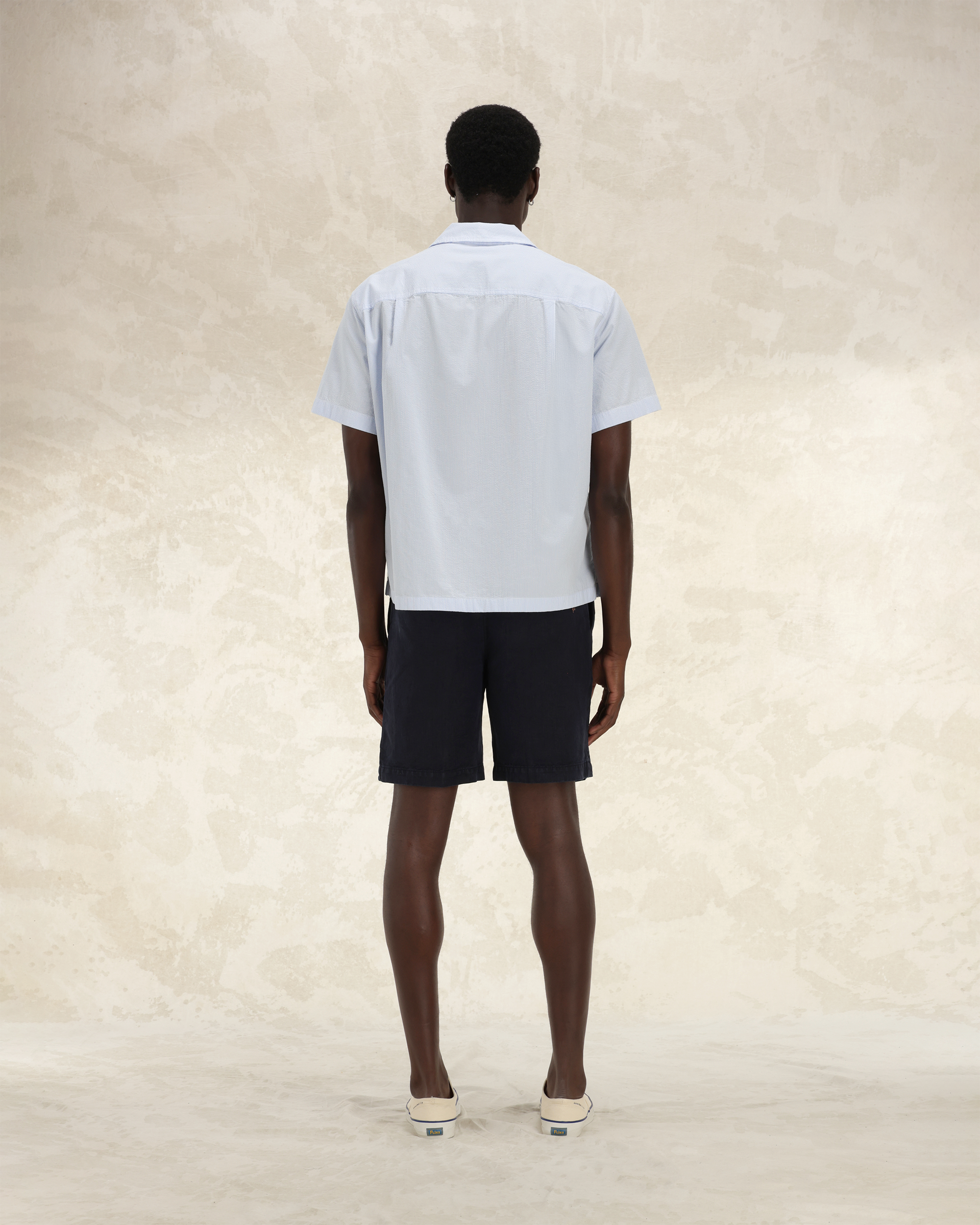 Bowling Camicia In Cotone Manica Corta