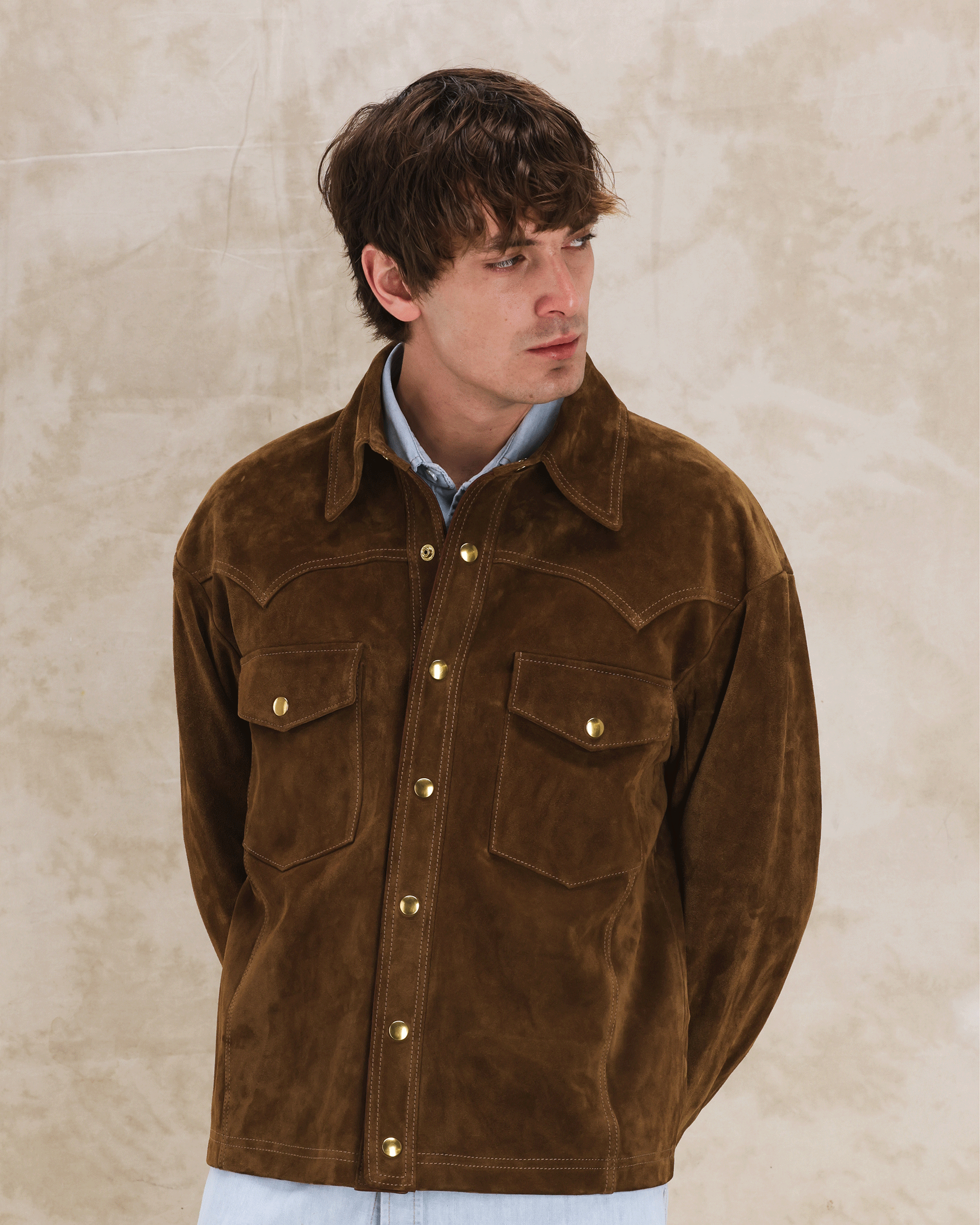 Buzz Giacca in Pelle Scamosciata