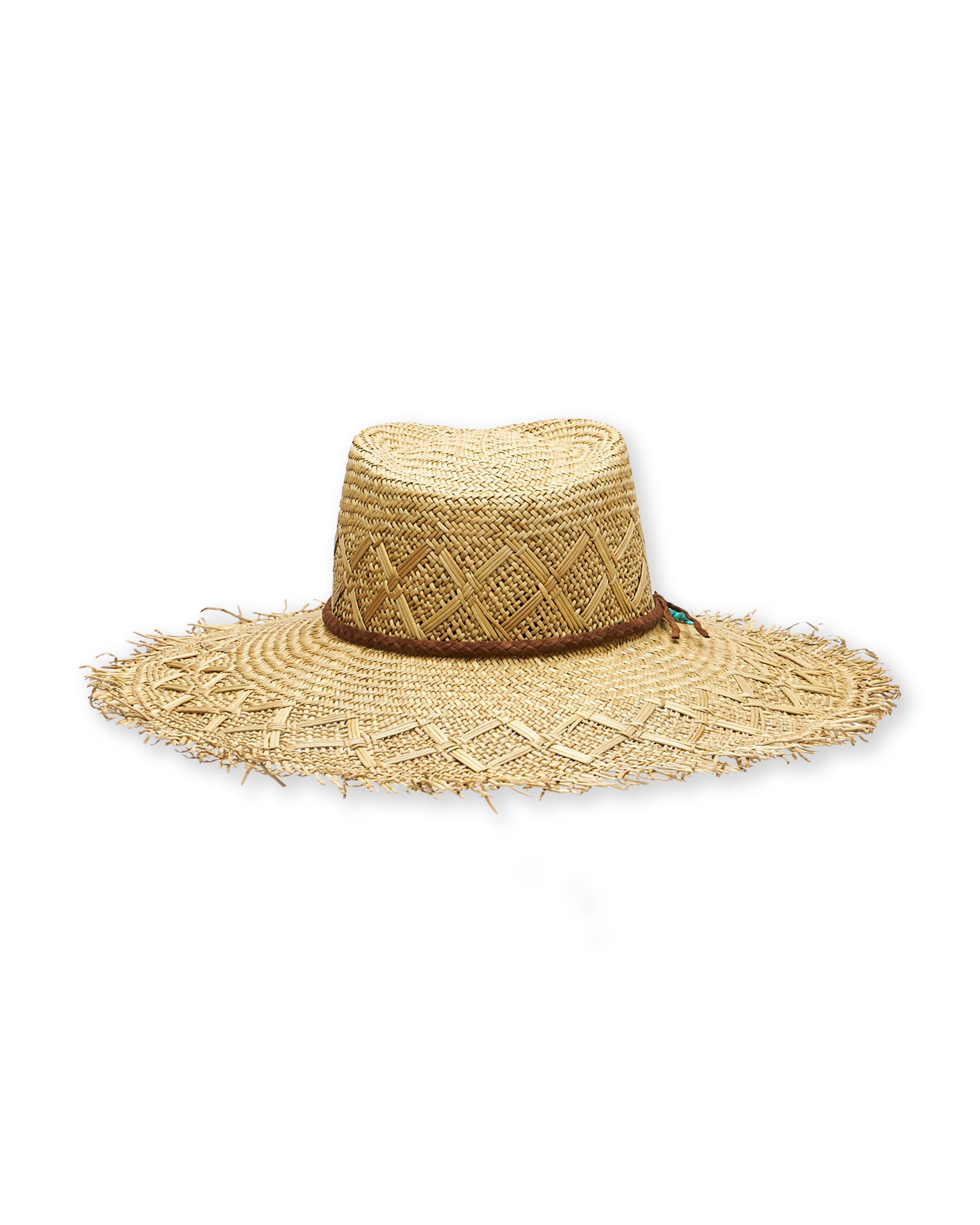 Caribe Cappello in Paglia con Turchese