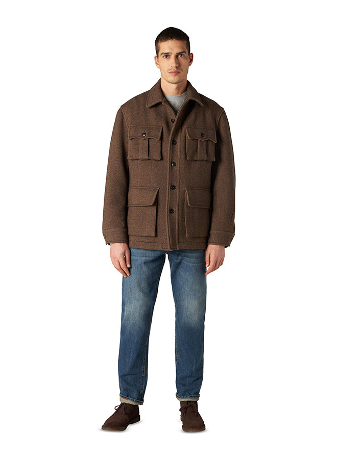 Carlo Giacca Sahariana In Lana
