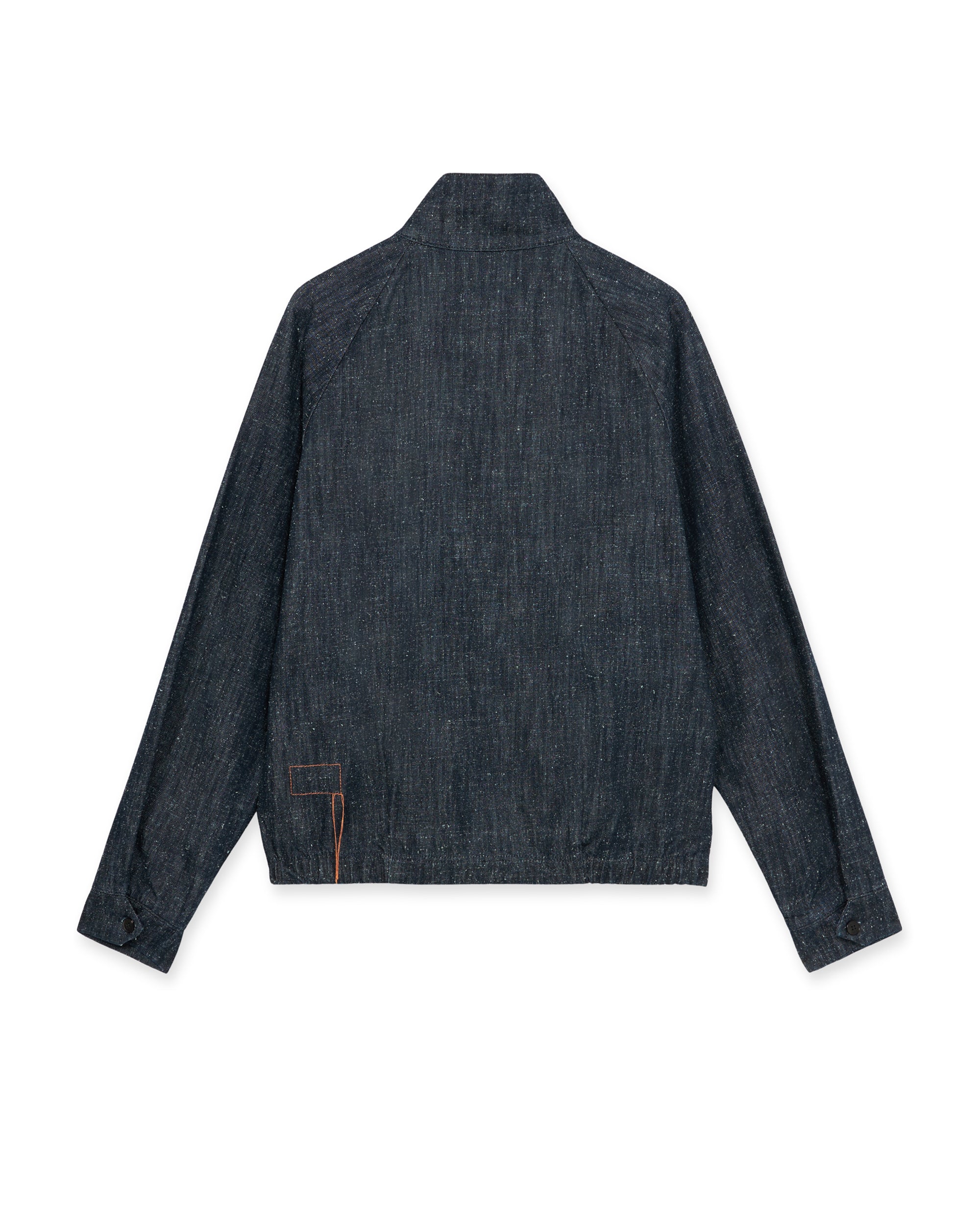 Carol Giacca In Denim con Cerniera Indigo Rinse