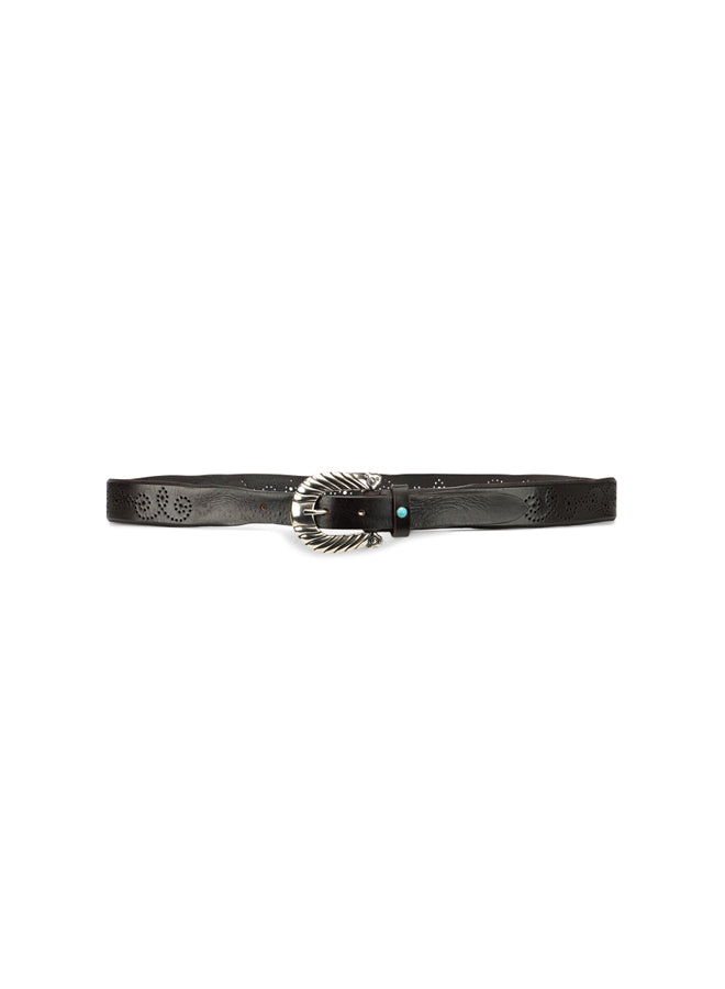 Carson Leather Belt with Traforations