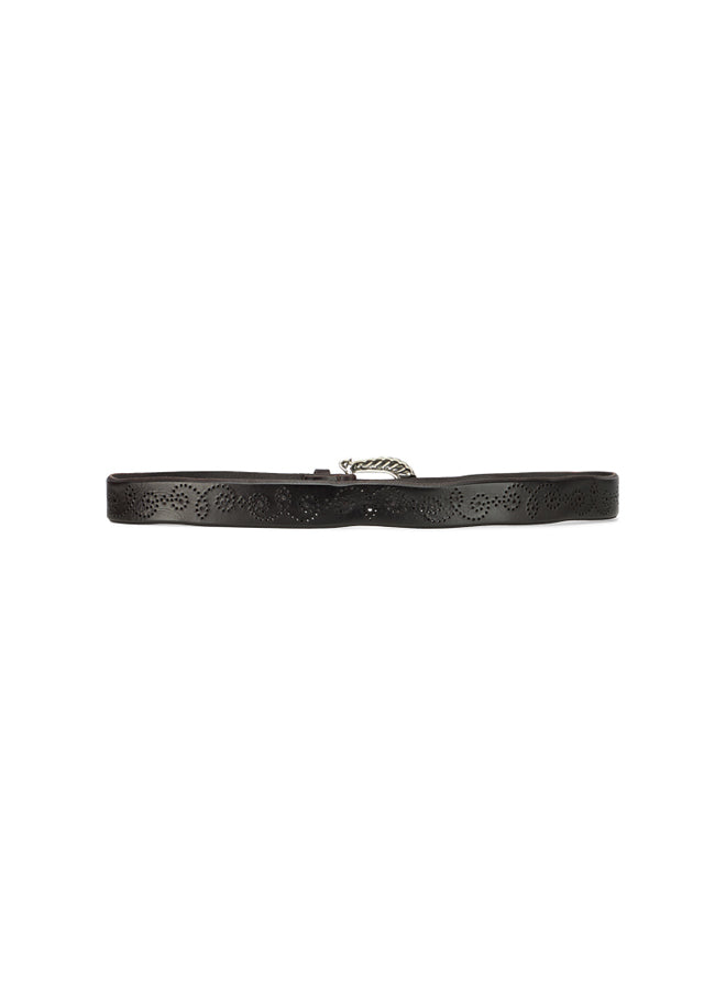 Carson Leather Belt with Traforations