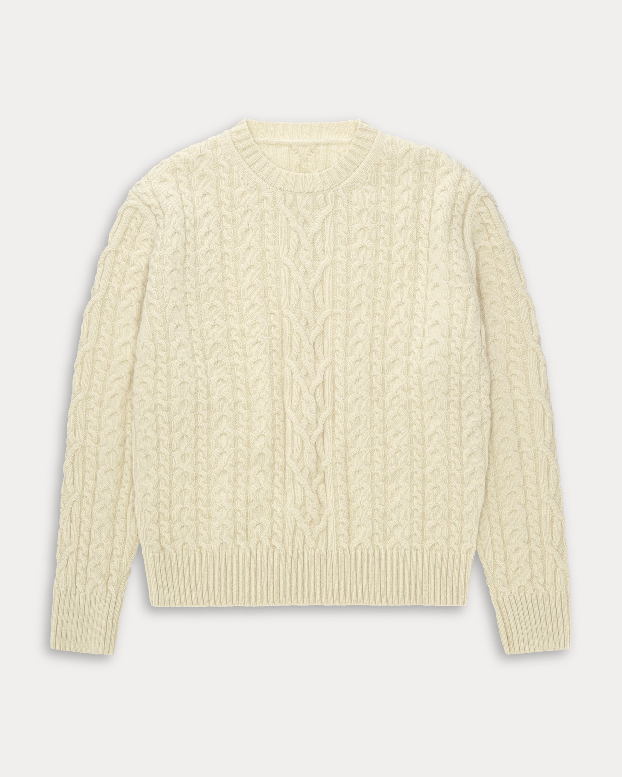 Chain Maglia in Lana con Motivo a Treccia