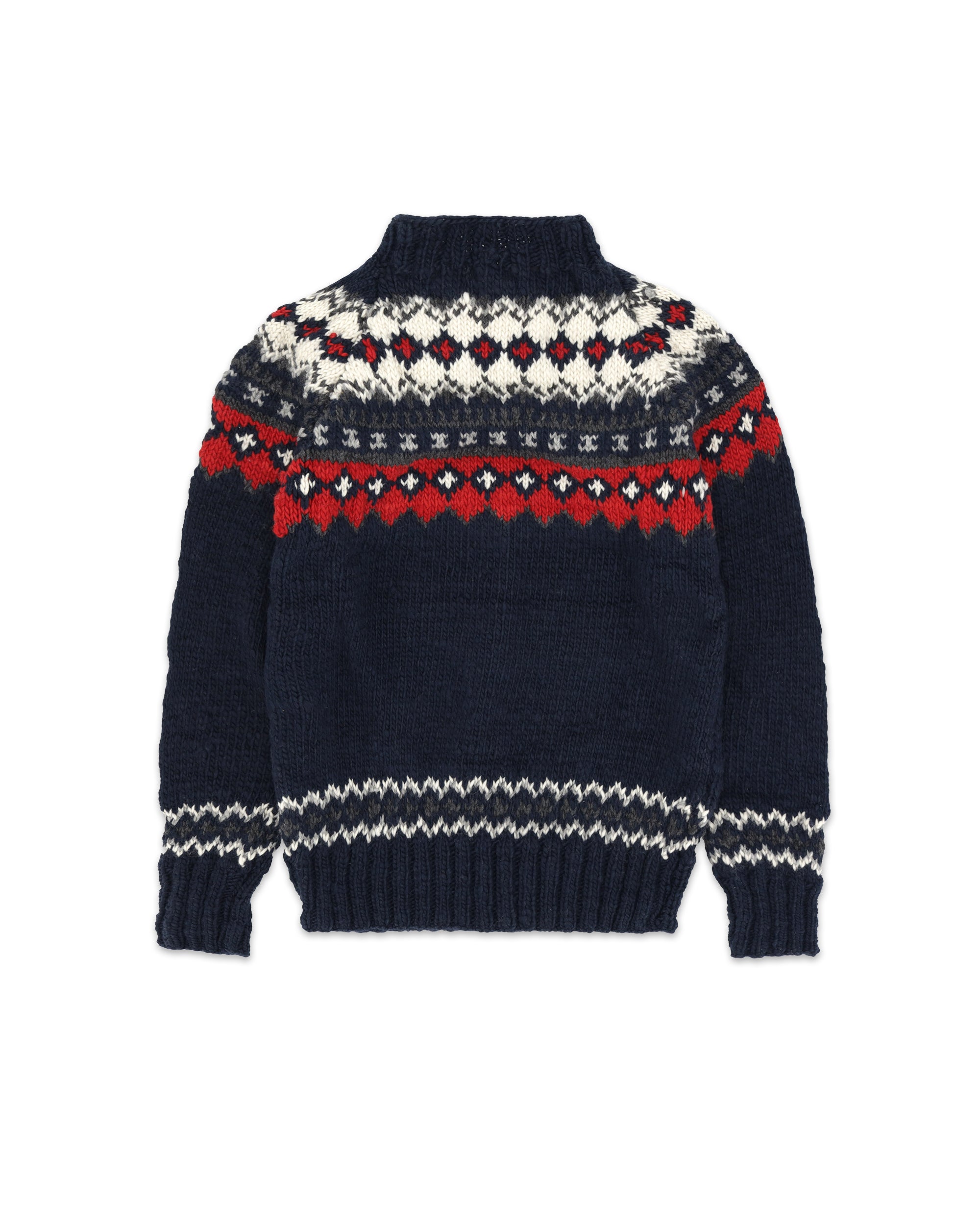 Chamula Pullover in Lana Merino con motivo Navajo