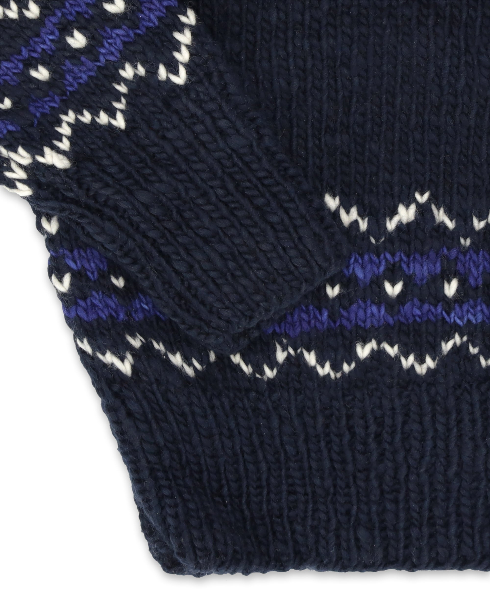 Chamula Cardigan in Lana Merino con Motivo Navajo