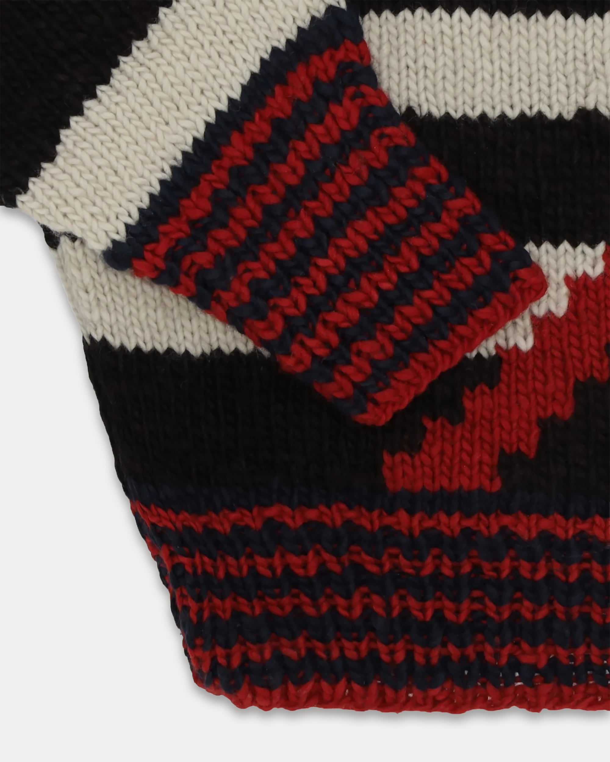 Chamula Cardigan in Lana Merino con Motivo "Diamond"