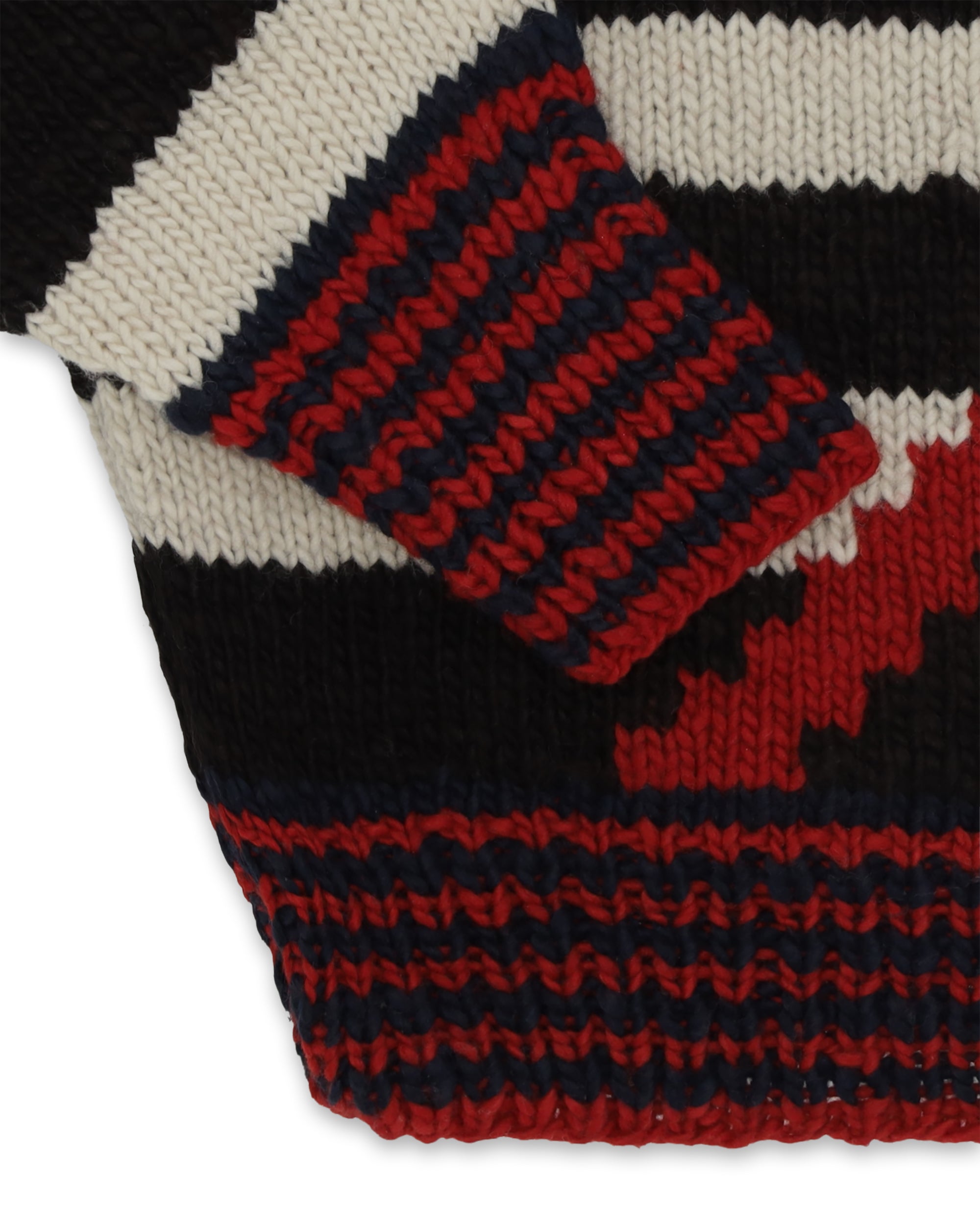 Chamula Cardigan in Lana Merino con Motivo "Diamond"