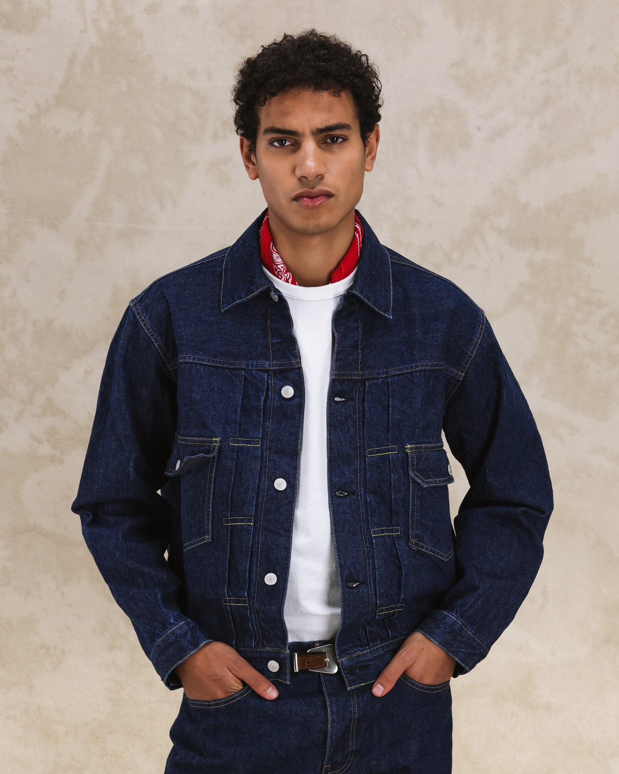 Cisco Giacca In Japan Denim Stone Wash