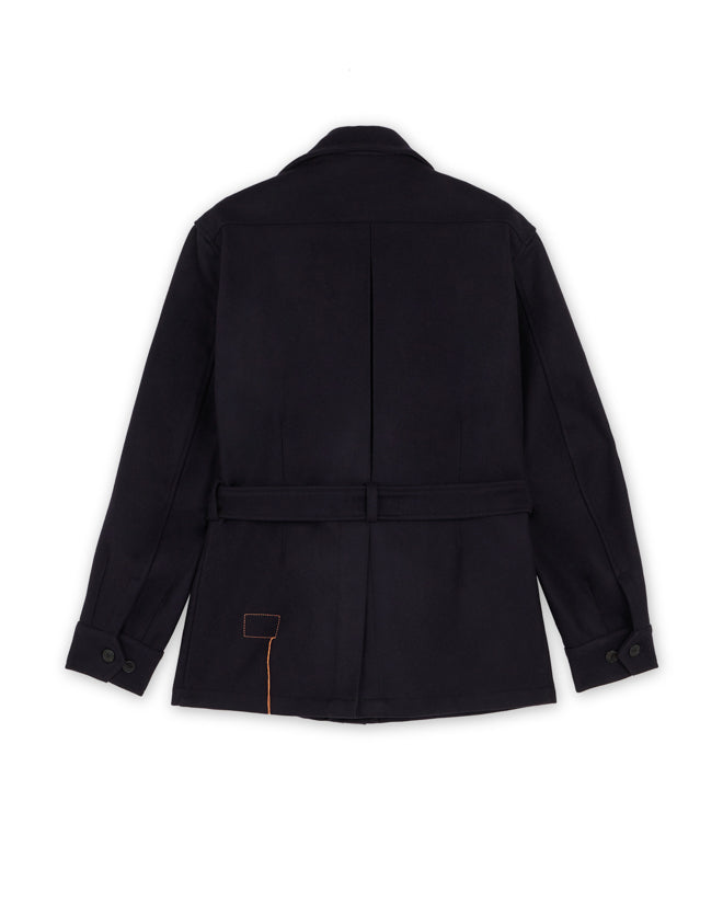 Clint Giacca Sahariana in Herringbone di Cotone