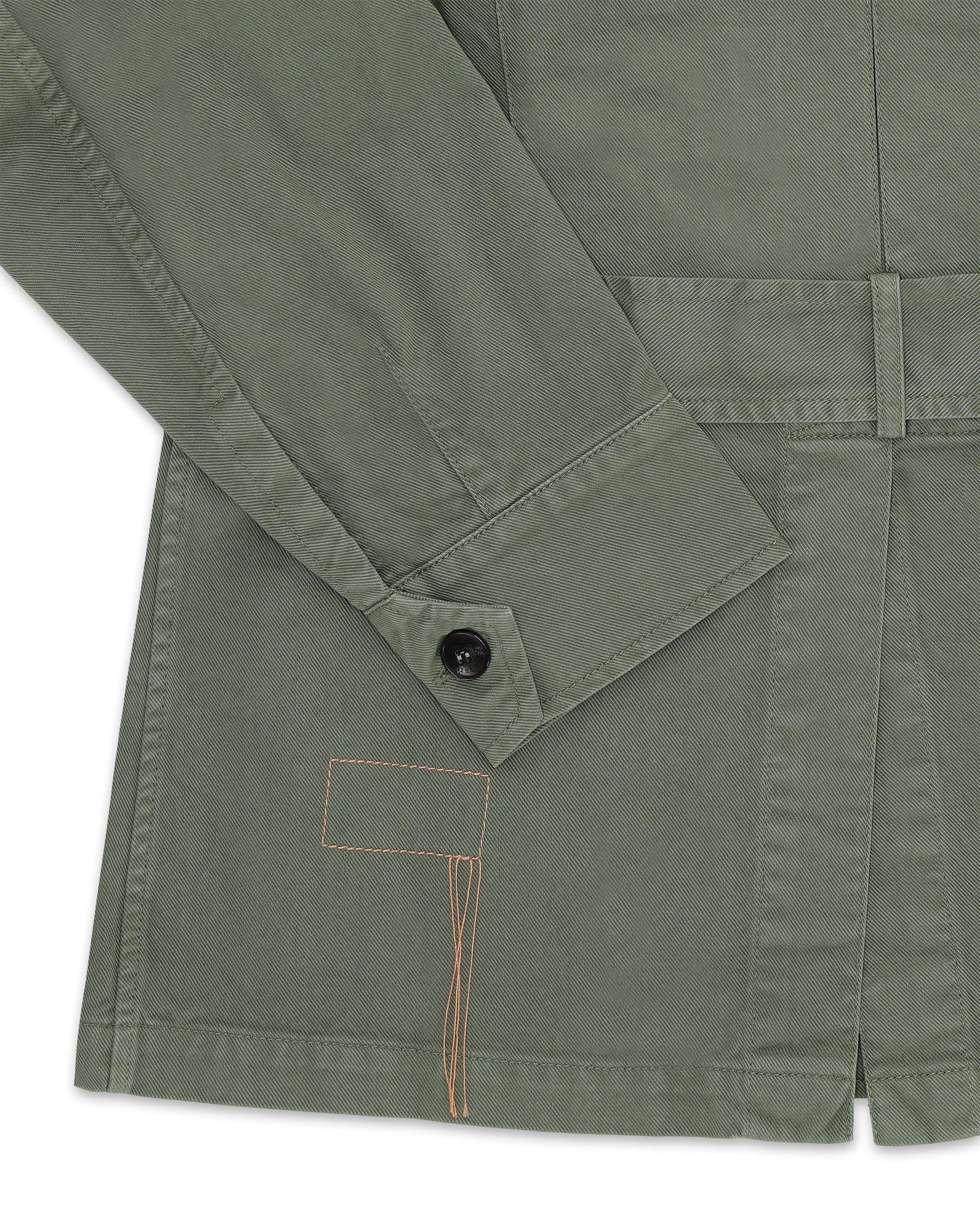 Clint Giacca Sahariana in Herringbone di Cotone