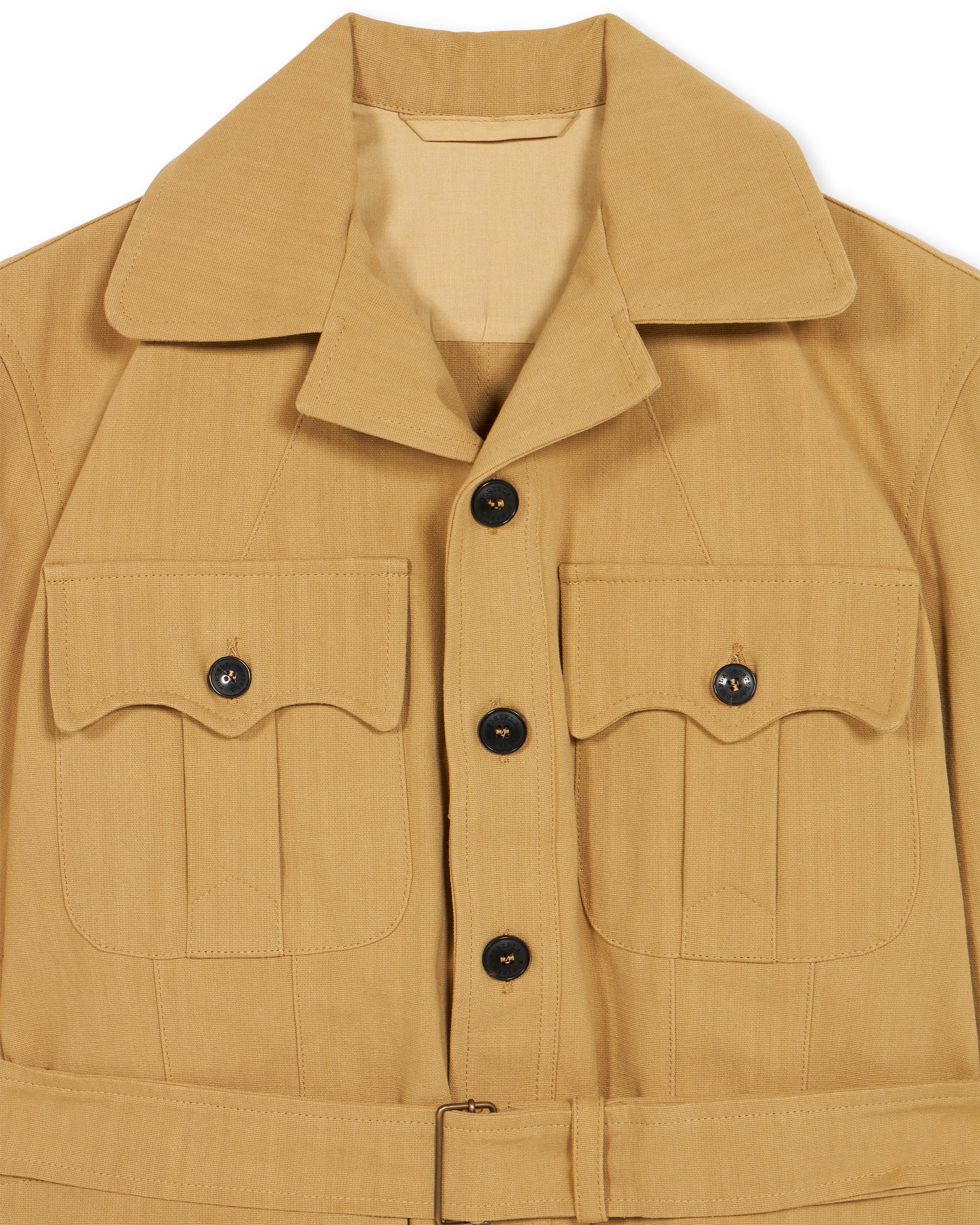 Clint Giacca Sahariana in Drill di Cotone
