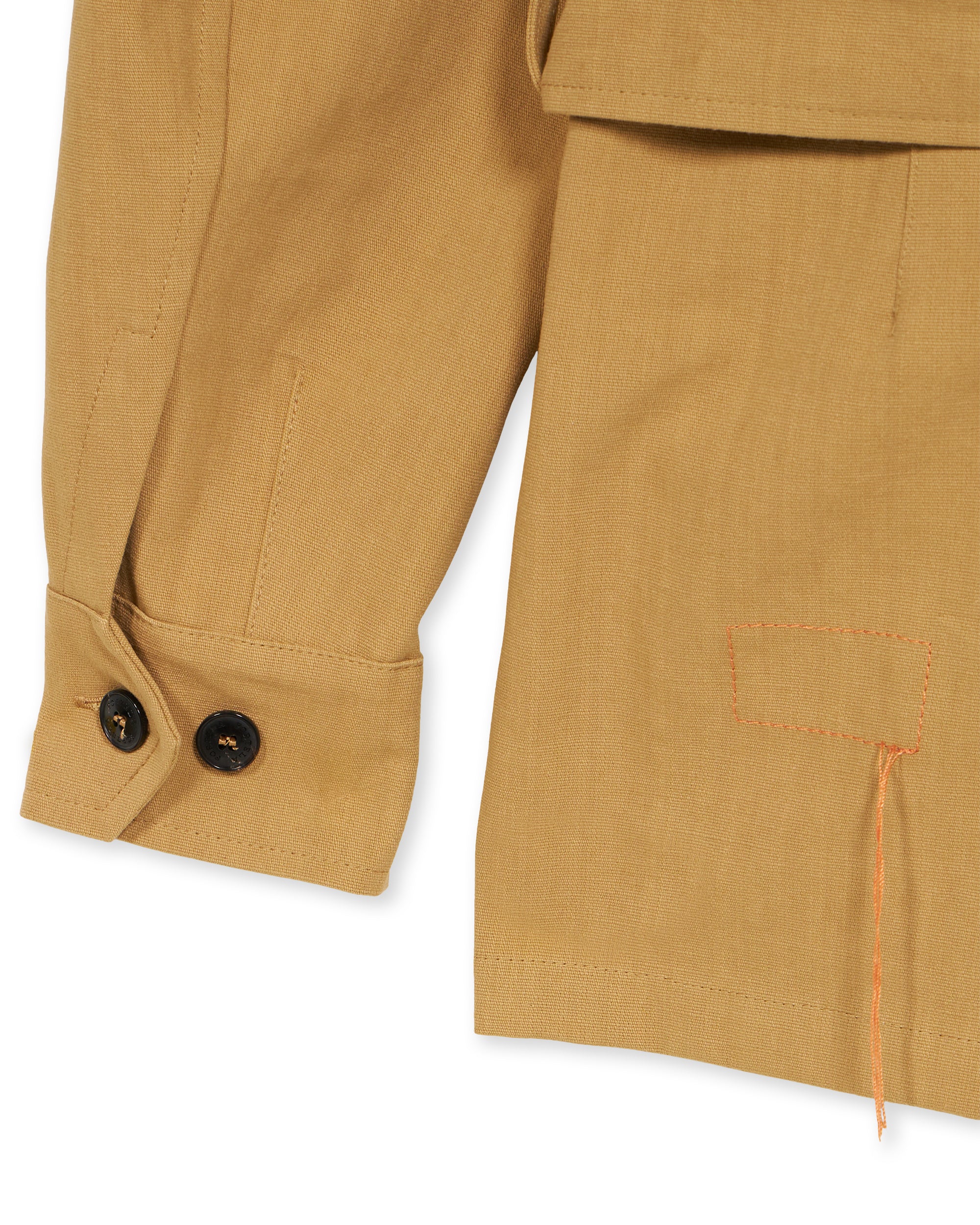 Clint Giacca Sahariana in Drill di Cotone