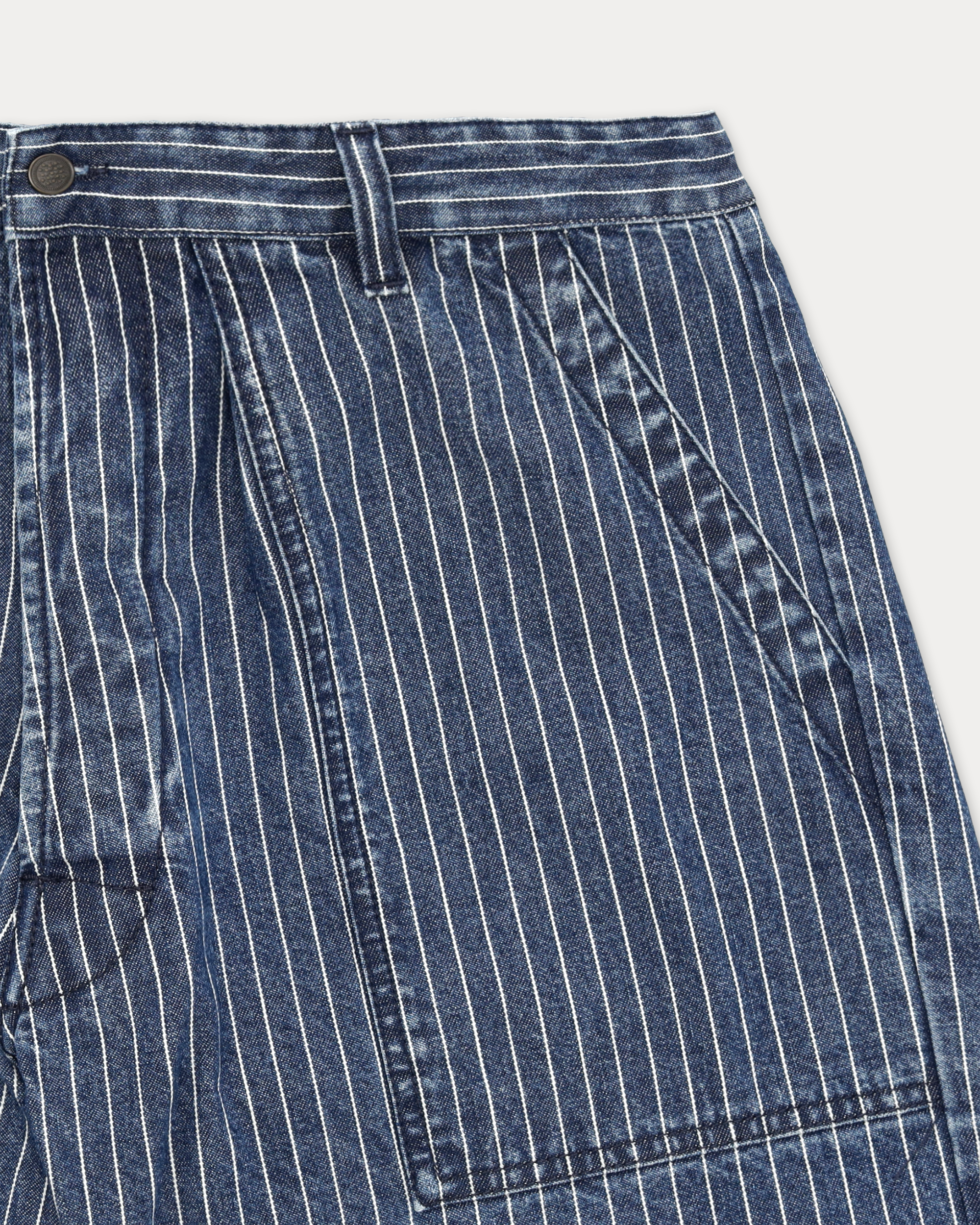 Colonel Shorts In Denim Gessato