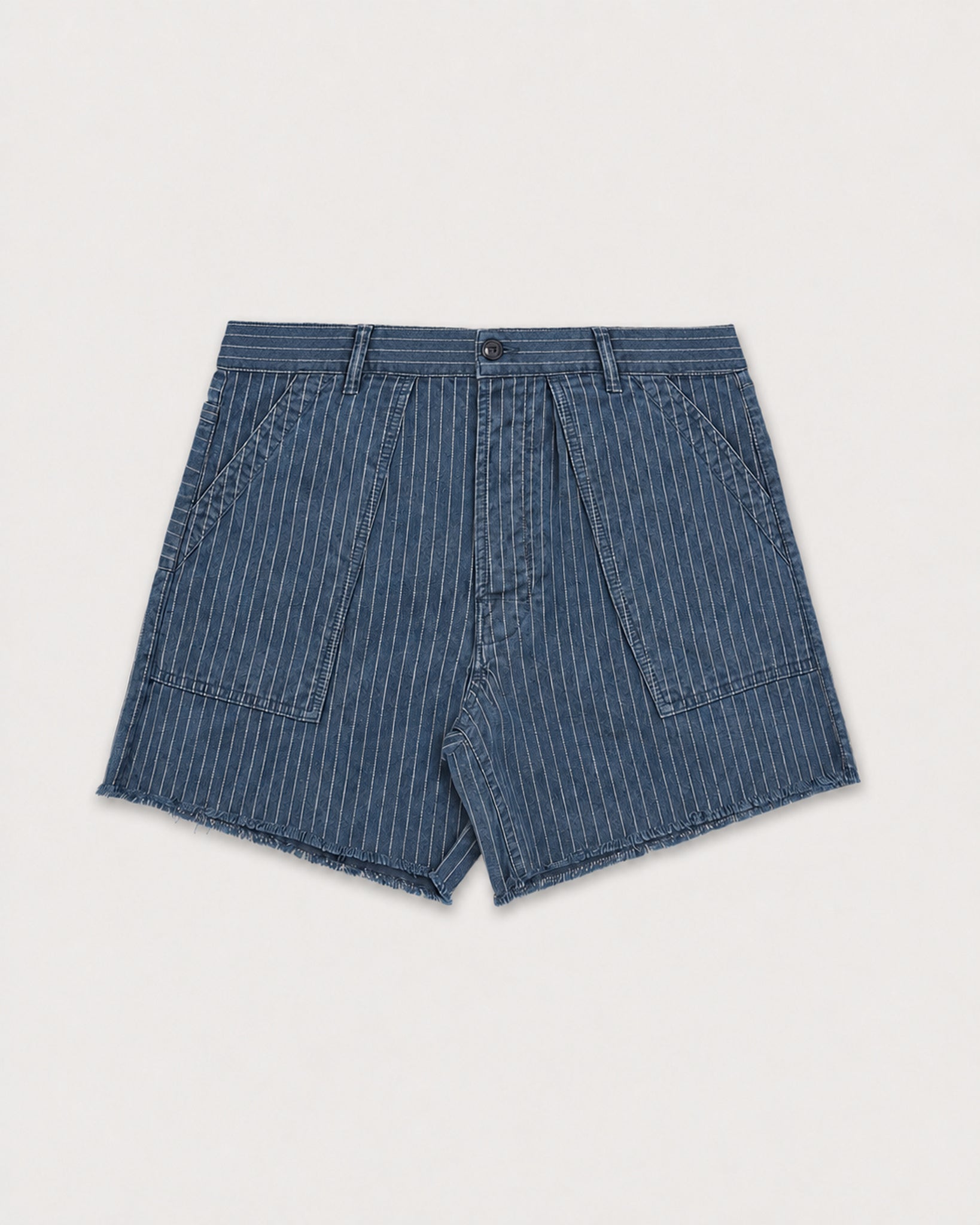 Colonel Shorts In Denim Gessato