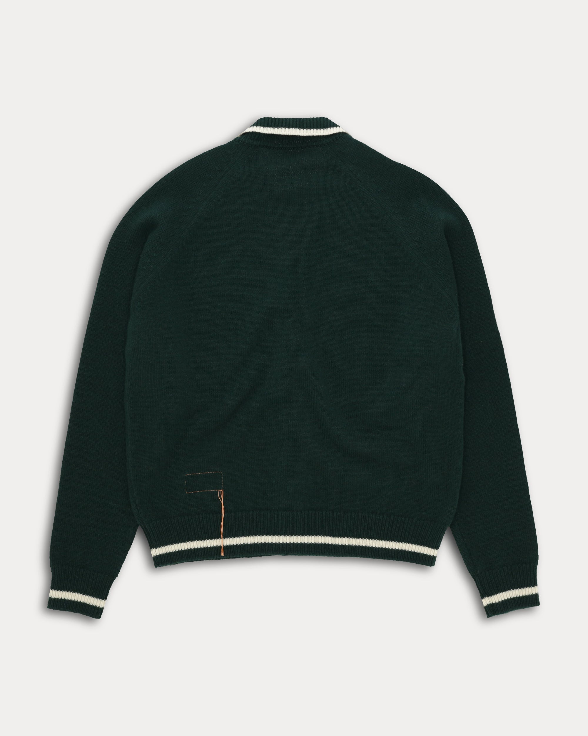 Crow Wool Knitted Zip Jumper